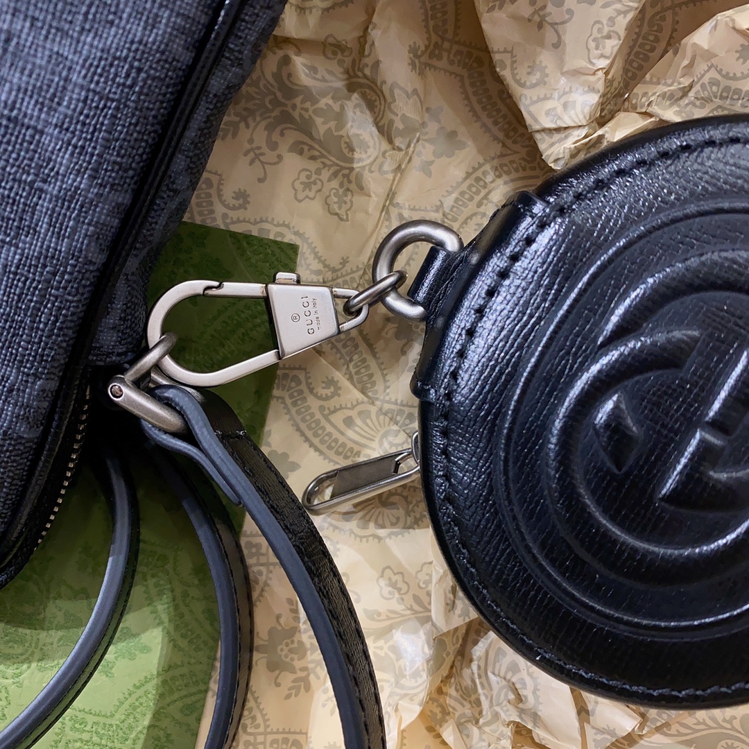 G*u*i interlocking double g phone bag-10.5*18*3cm