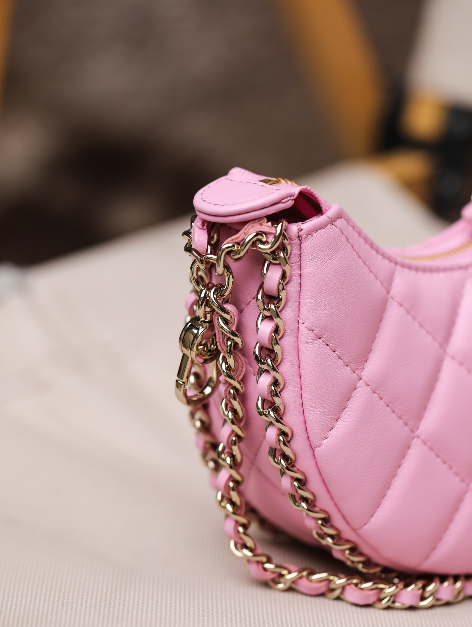 Ch@nel 23SS Moon Bag-16*10/22*14CM