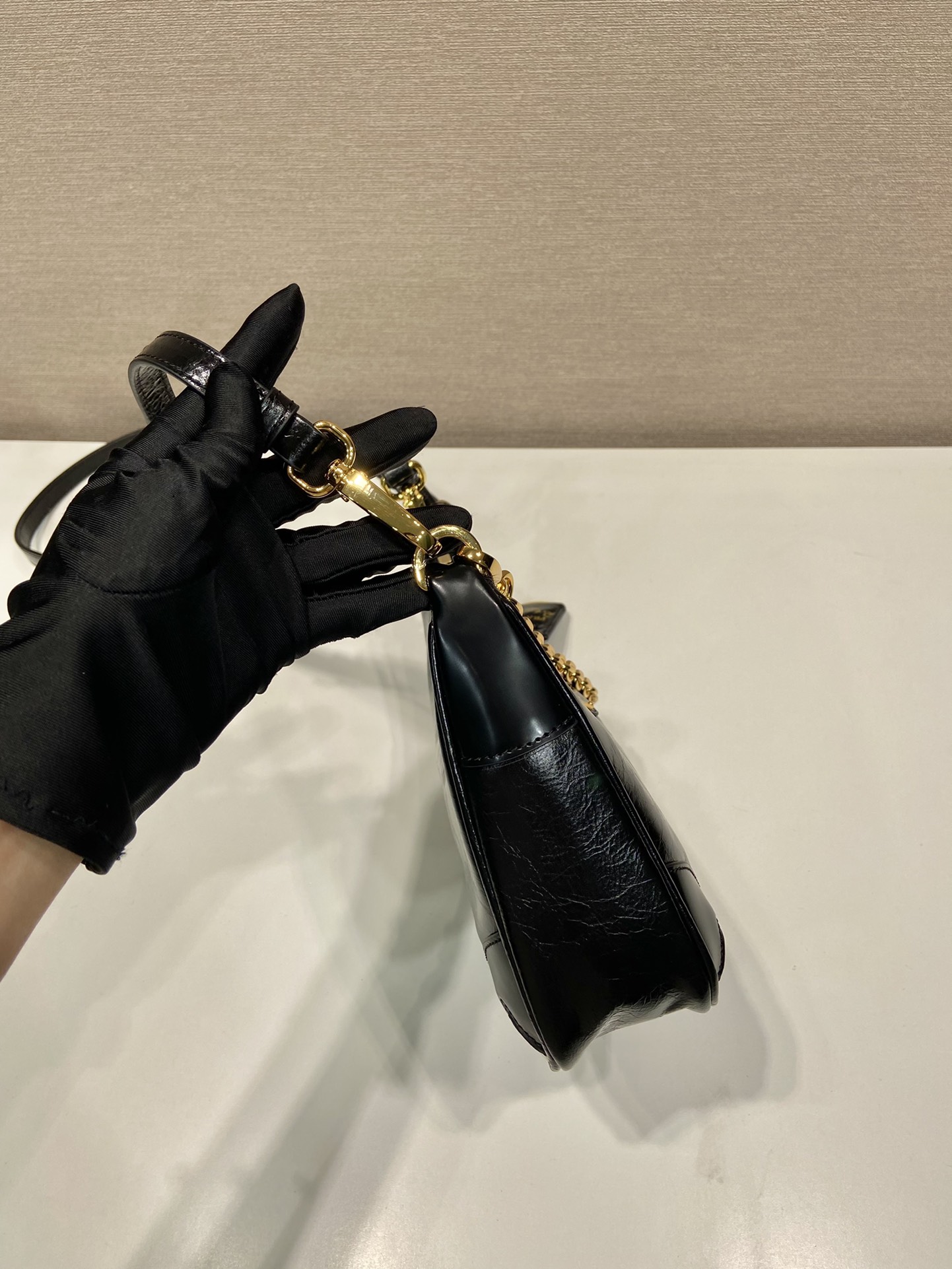 Pra*a nylon 1bc204b hobo bag-23*17*6.5cm