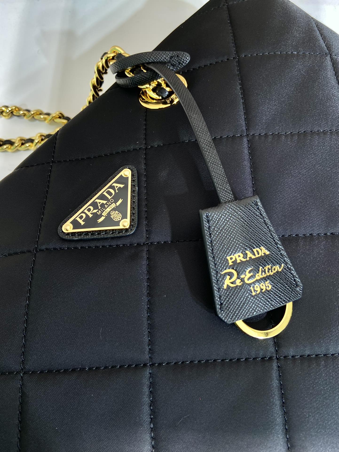 Pra*a vintage tote bag 1bg467-35*25*9.5cm