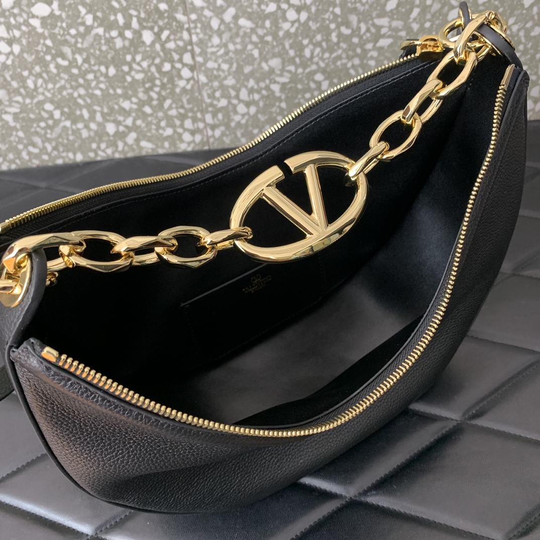 Valentino Garavani Vlogo MoonHobo Tote-29x23x11CM