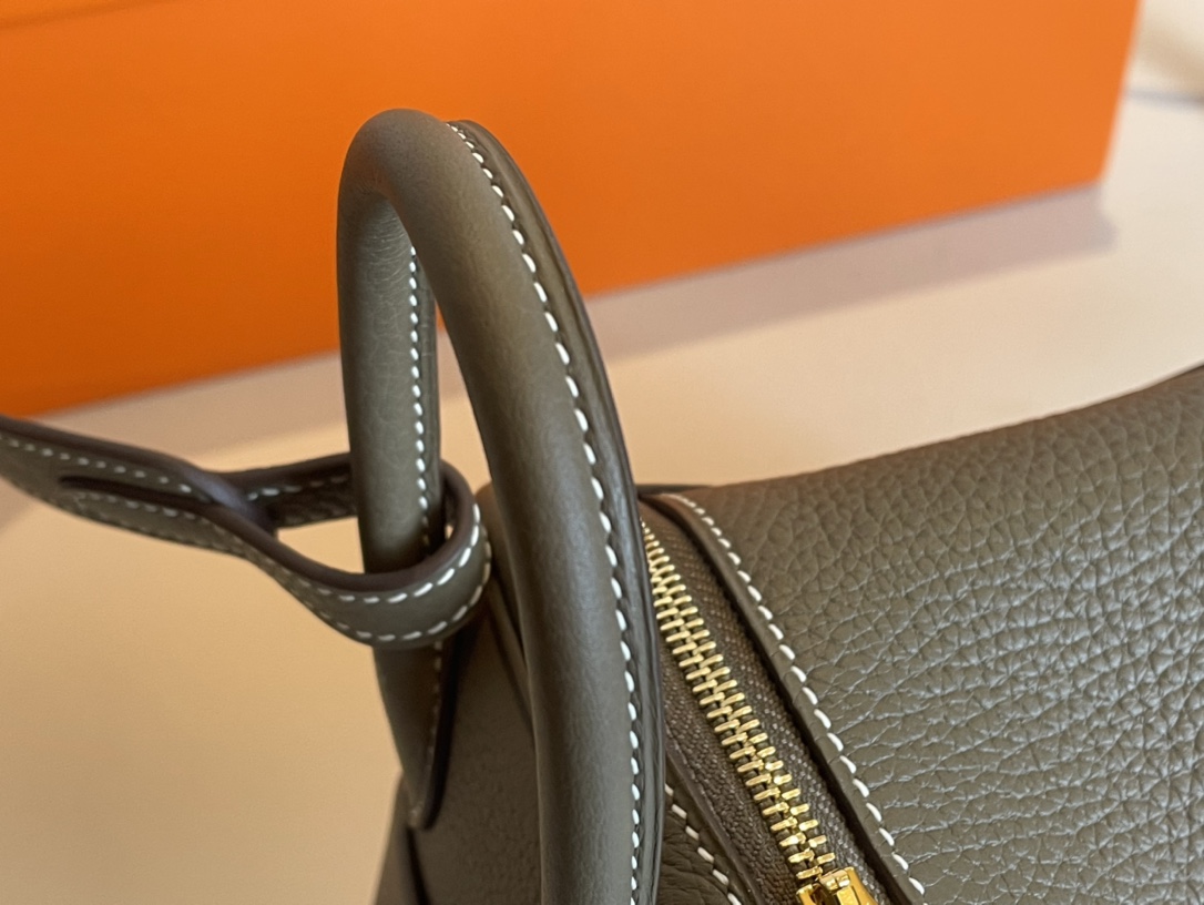 H**mes lindy 19-tc leather-19cm