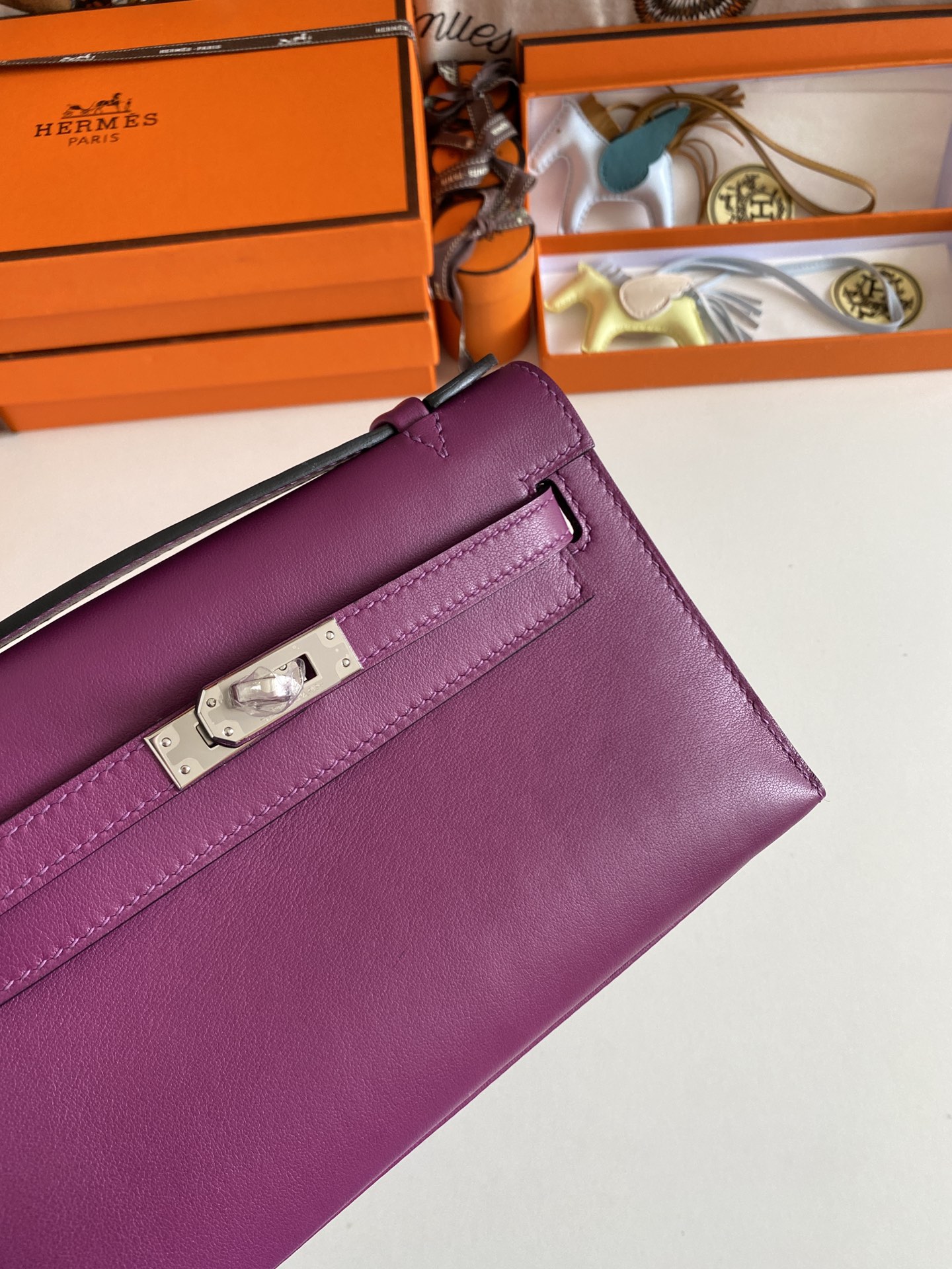 H**mes mini kelly pochette-swift -22cm