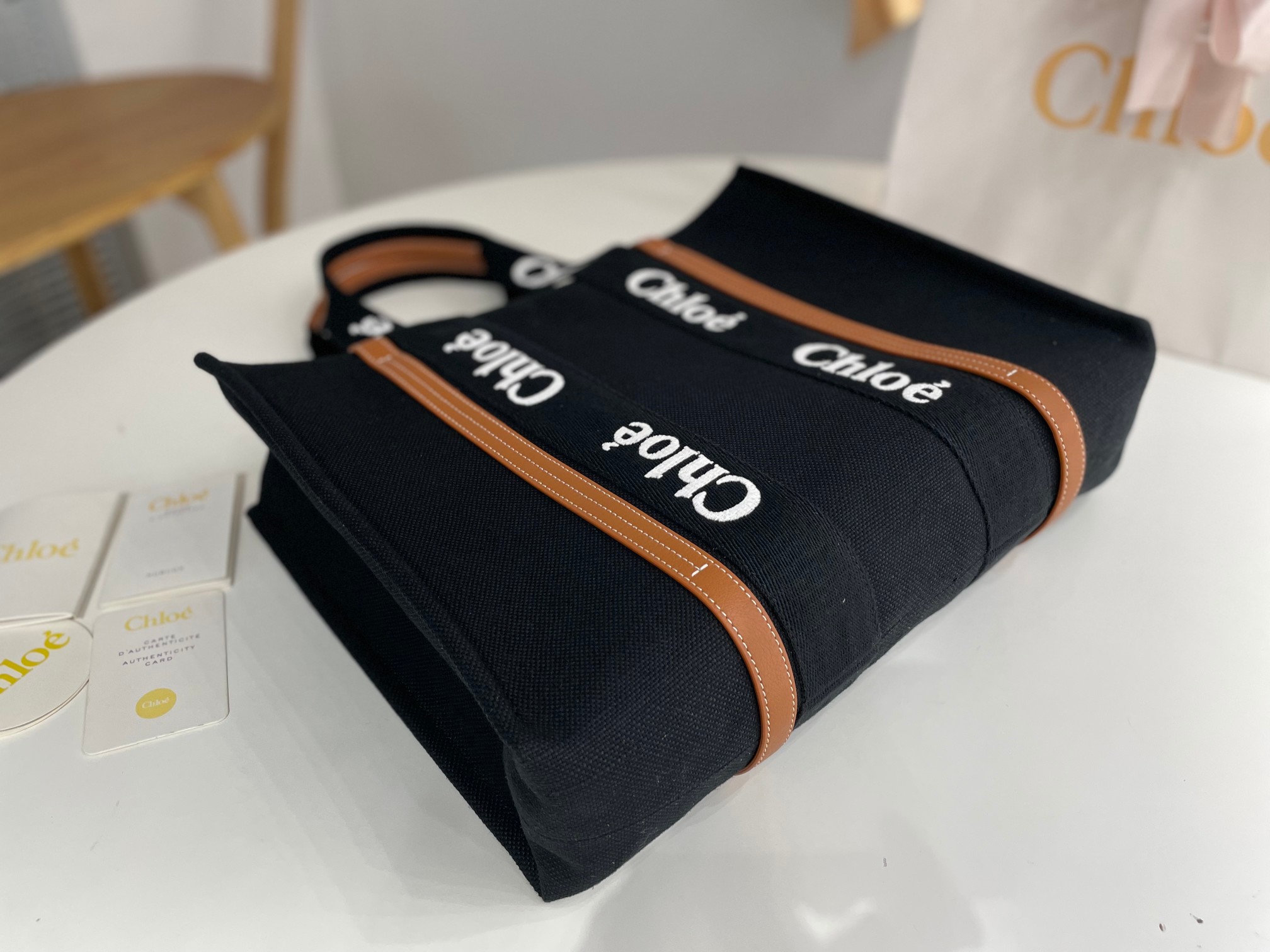 Chloe Woody Tote Bag