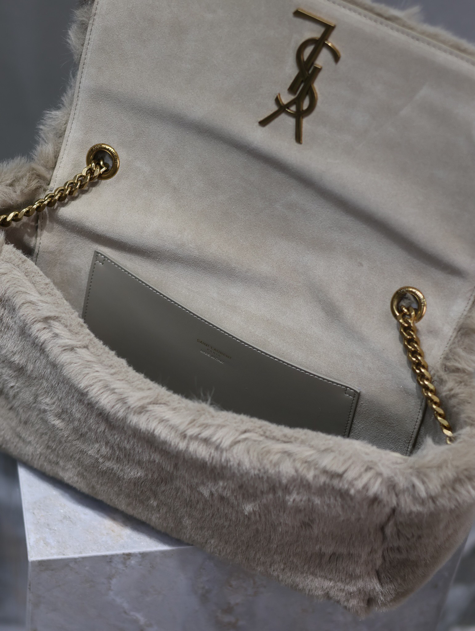 Y*L kate with raffia-28.5×20×6cm