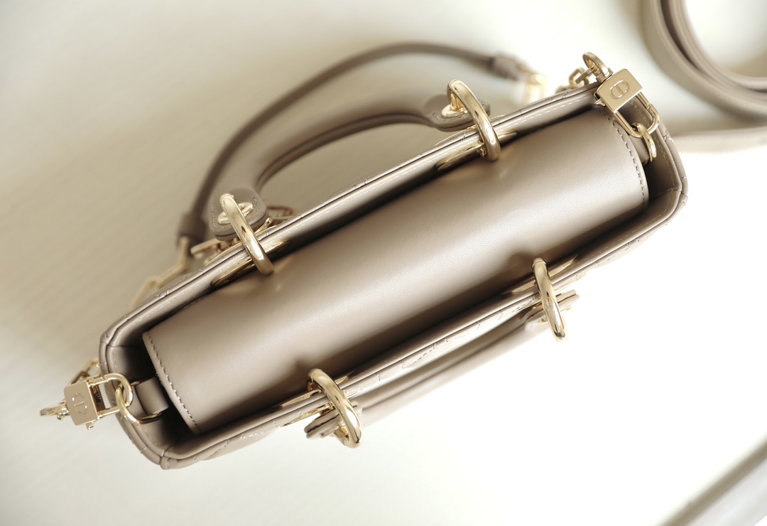 D*or d-joy bag(beige color)-22.5*6*11.5cm