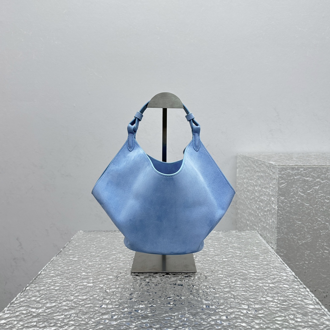 Khaki Lotus Mini Matte Handbag-16*16*15CM