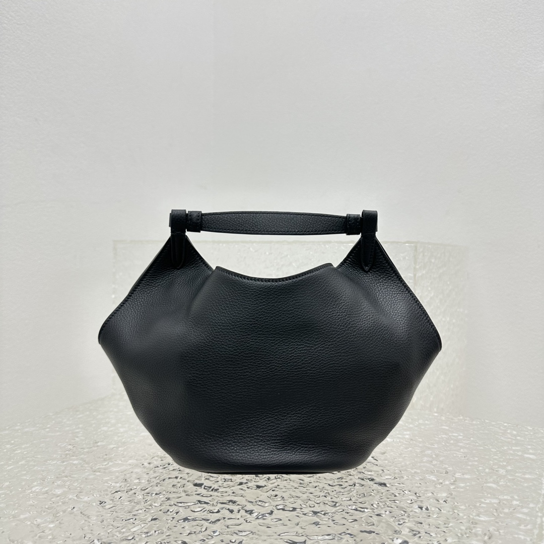 Khaki Lotus Mini Matte Handbag-16*16*15CM