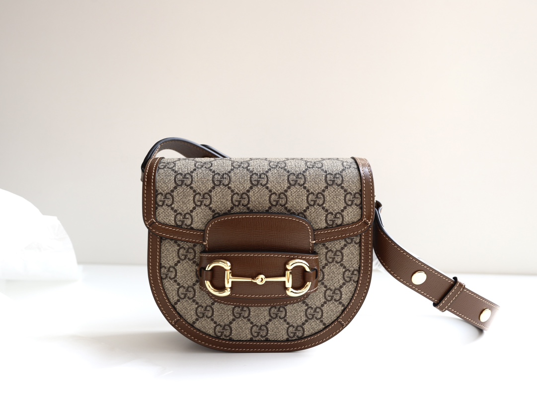 G*u*i 1955 horsebit saddle bag-18*6*6.5cm