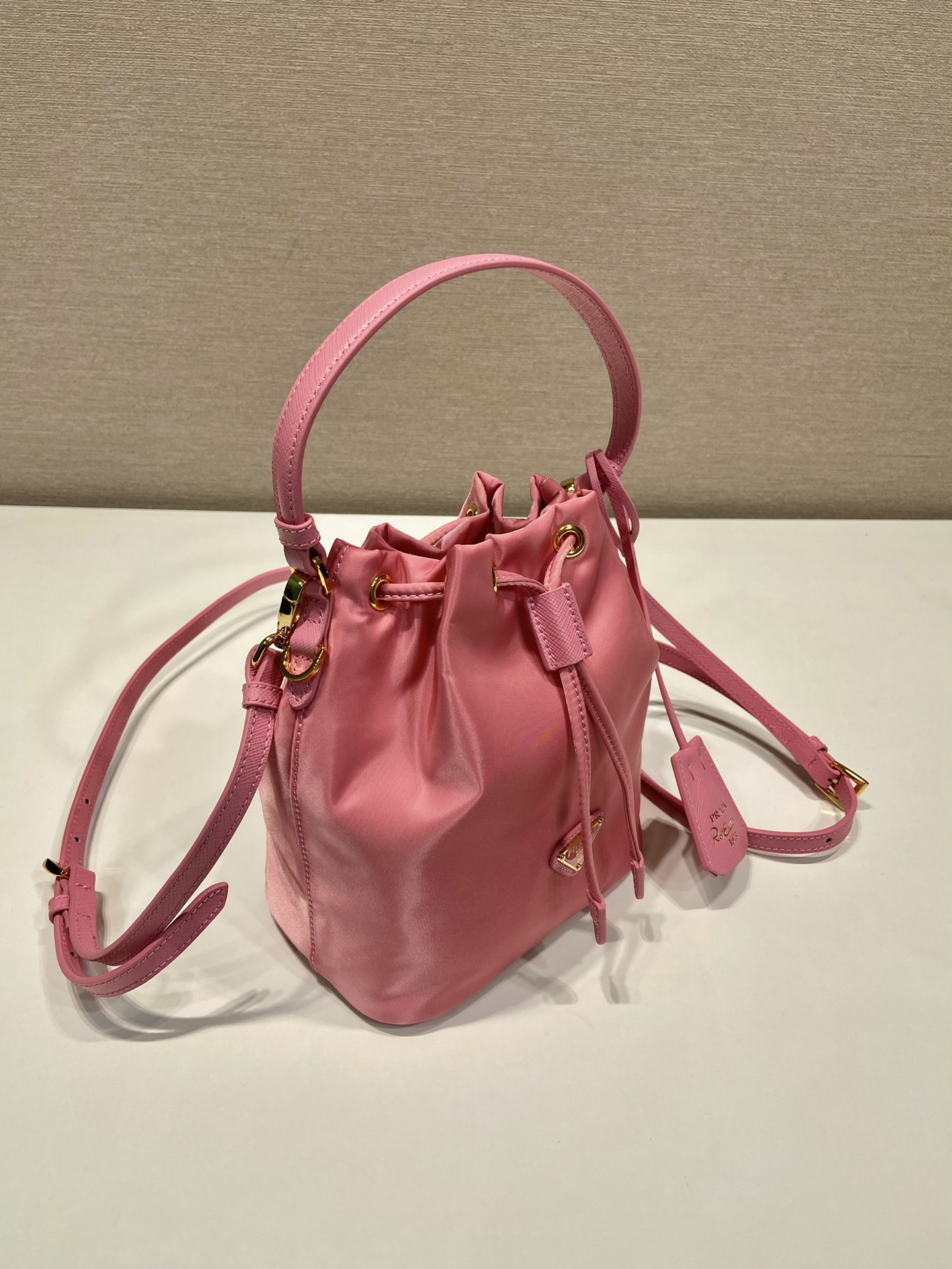 Pra*a 1be067 bucket bag-15.5*19.5*10cm