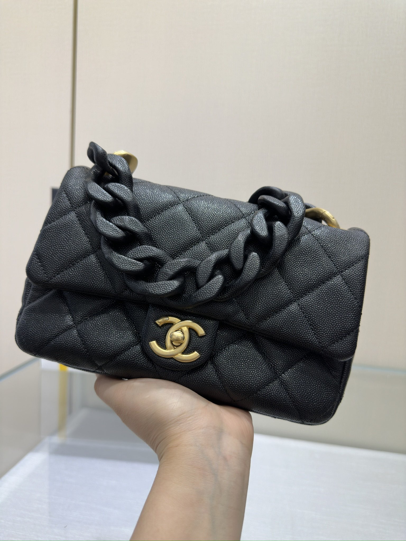 Ch@nel Flap Bag-22x6x15CM