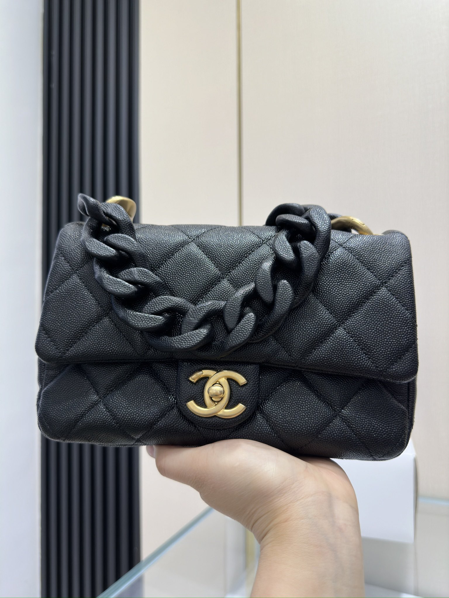 Ch@nel Flap Bag-22x6x15CM