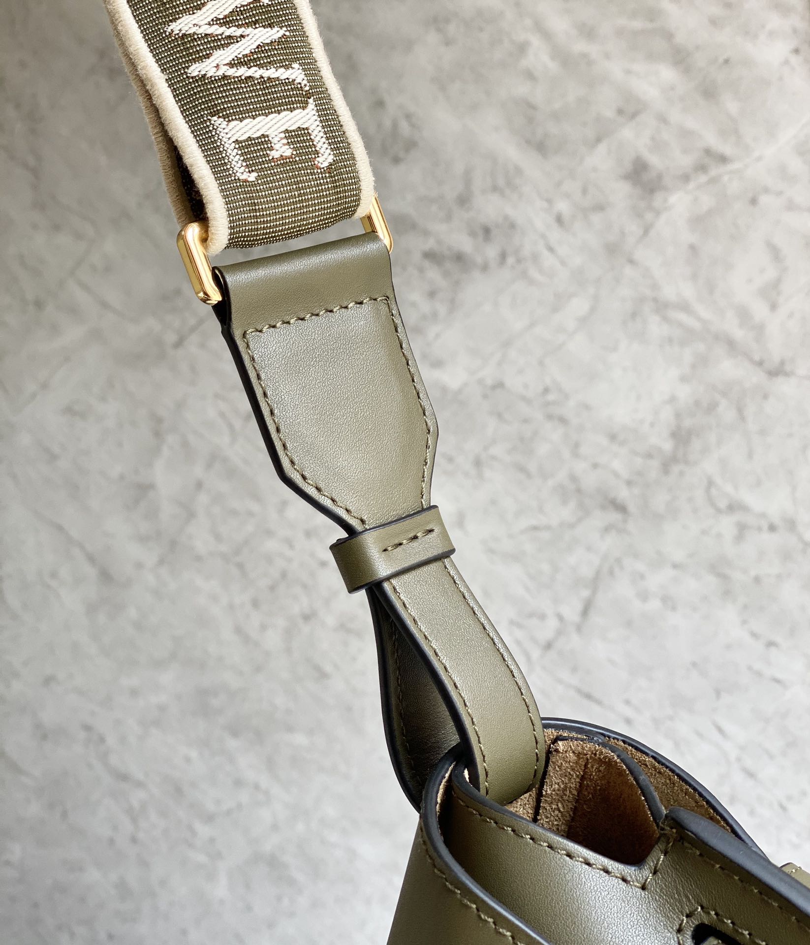 L0ew* puzzle gatedual bag-25*19*11.5cm