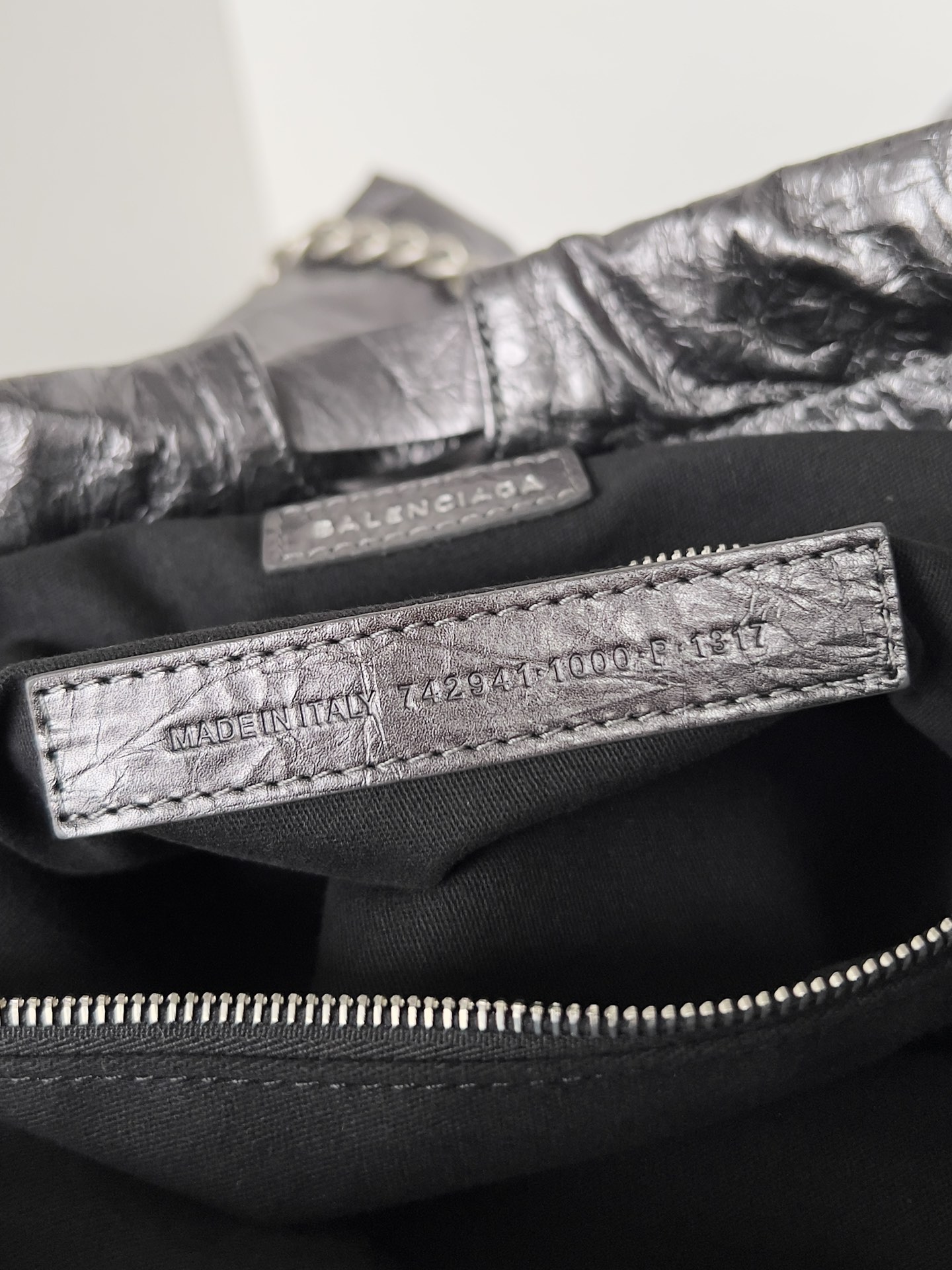 Ba*len*cia*ga crush tote-39.9x46.0x14.0cm