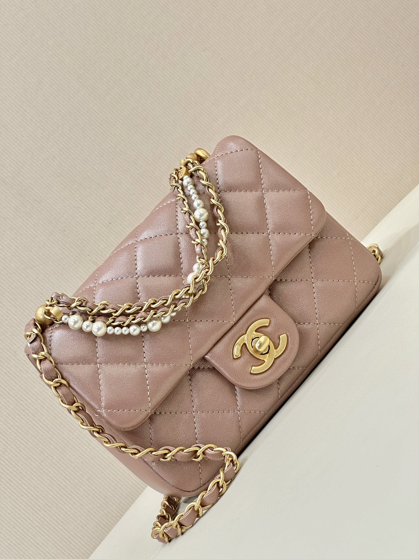 Ch@nel Flap Bag-12.5*17*5CM