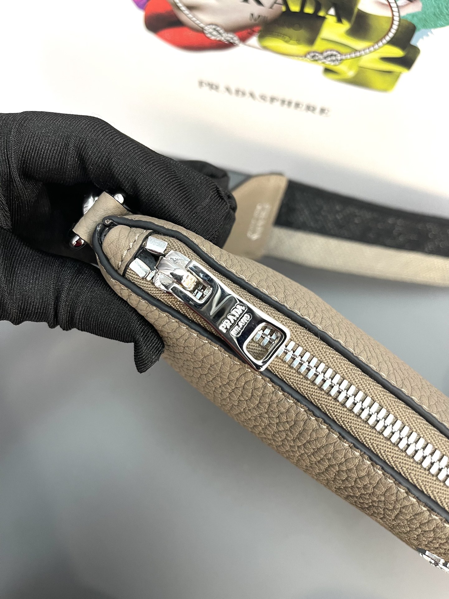 Pra*a 1bh050 double-strap backpack bag-30*19.5cm