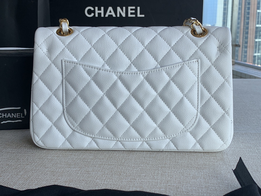 Ch@nel Flap Bag-Caviar-23CM