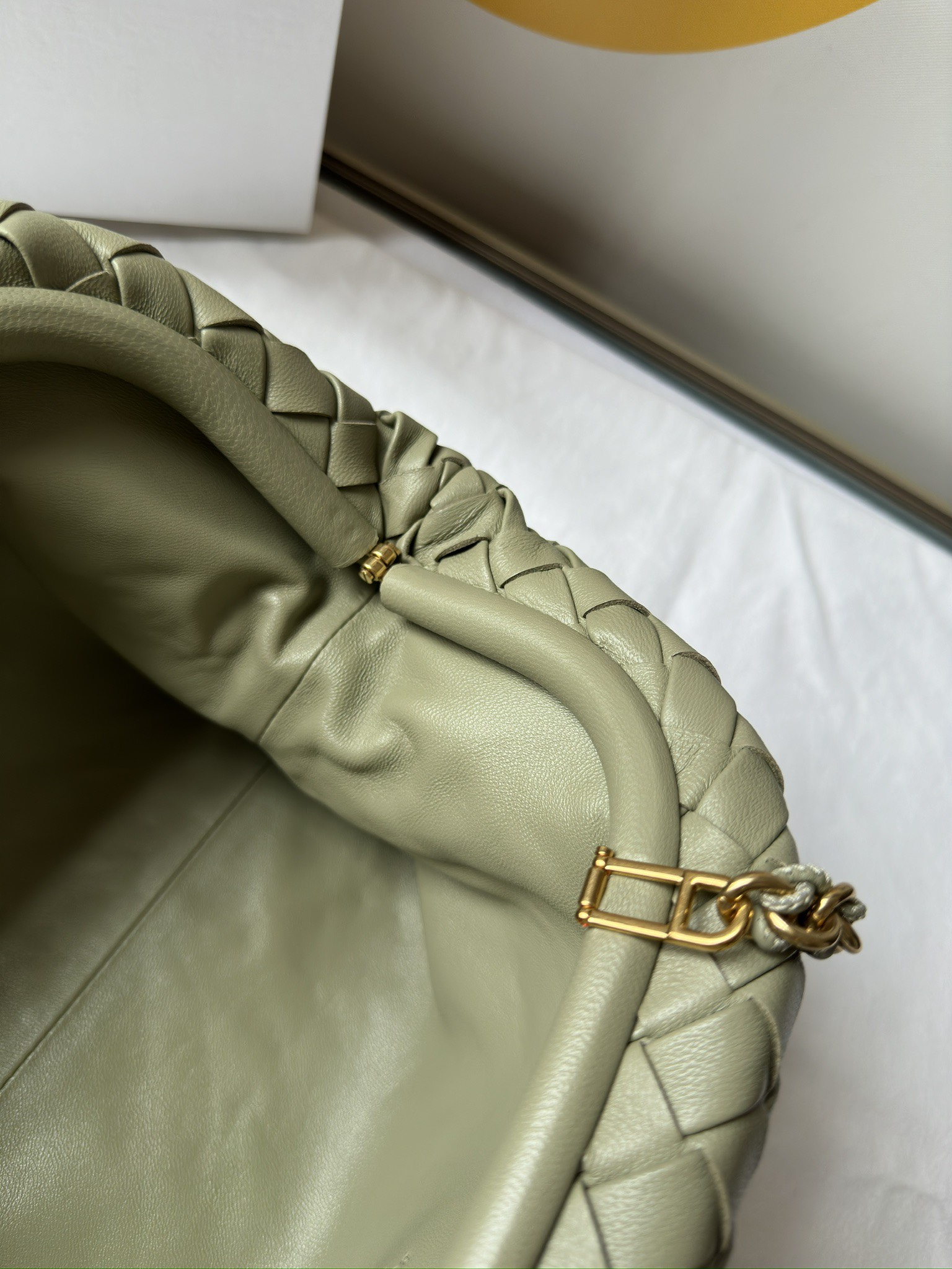 bo*te*ga Ve*ne*ta lauren 1980 teen leather clutch-31.5*16.5*11cm