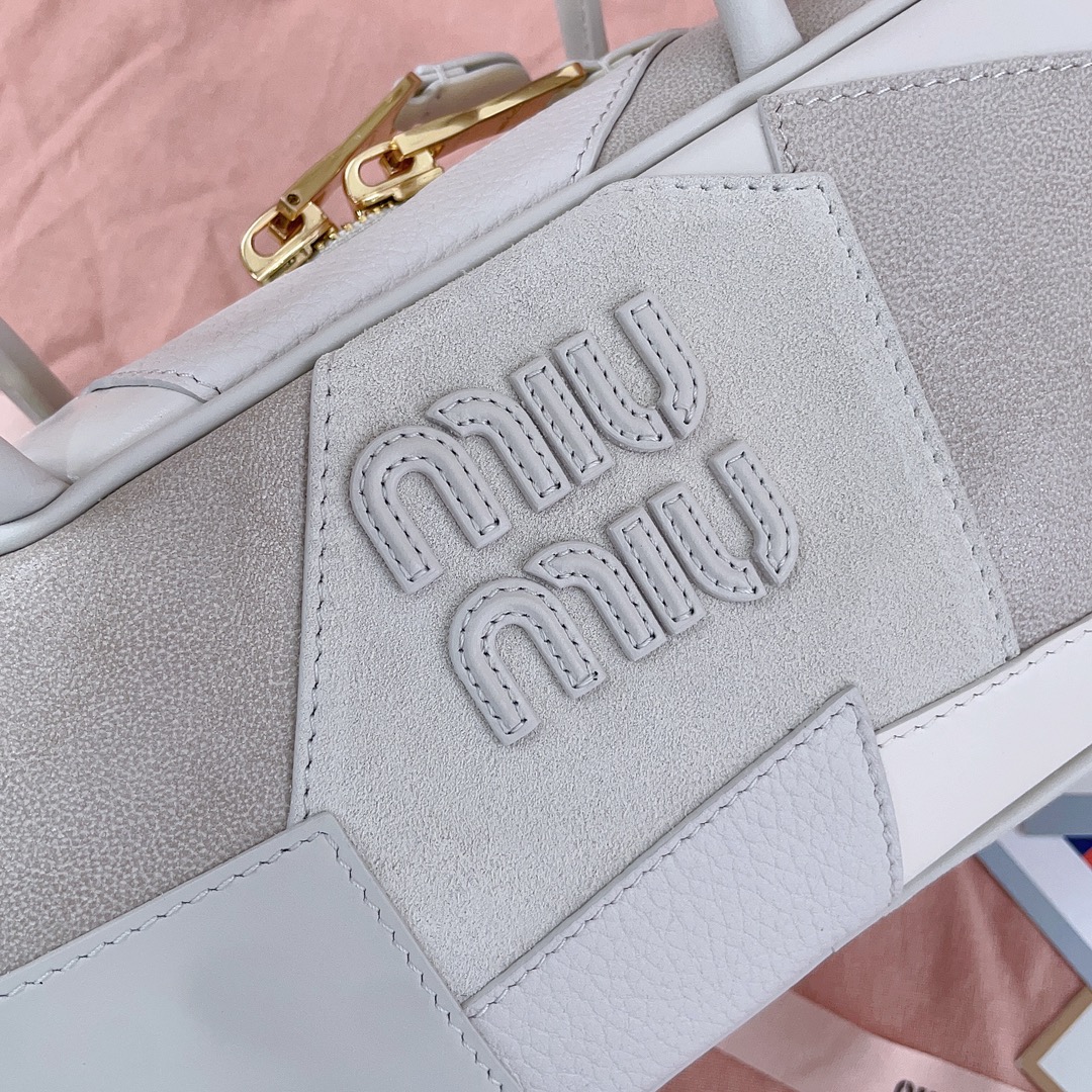 M*um*u arcadie leather collage handbag-28x12x9cm