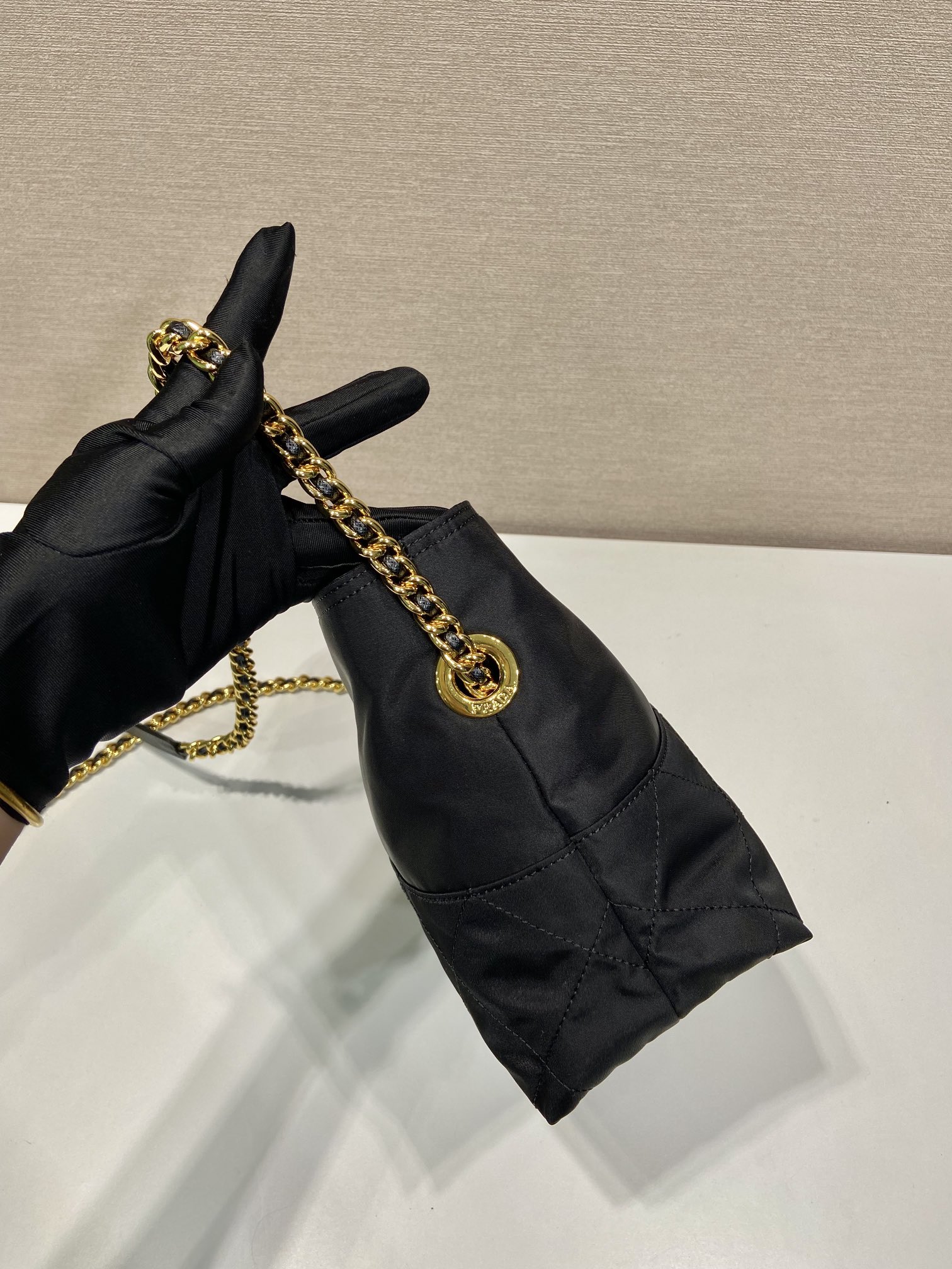 Pra*a vintage tote bag-1bd645-25*21*8cm