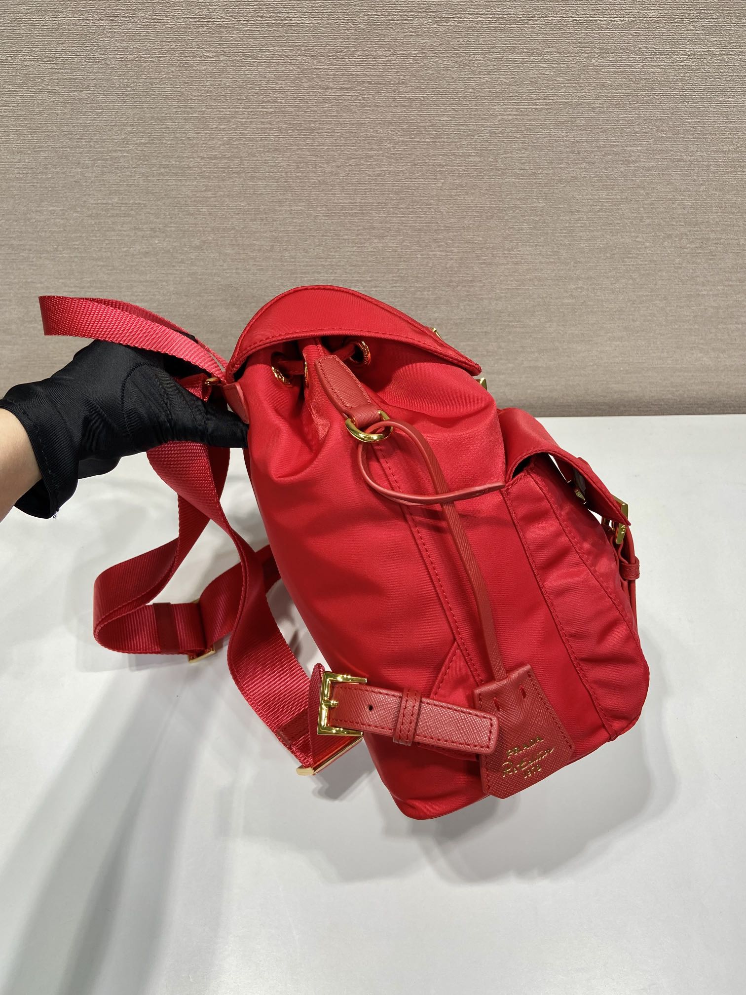 Pra*a re-nylon 1bz677 backpack-12*23.5*28cm