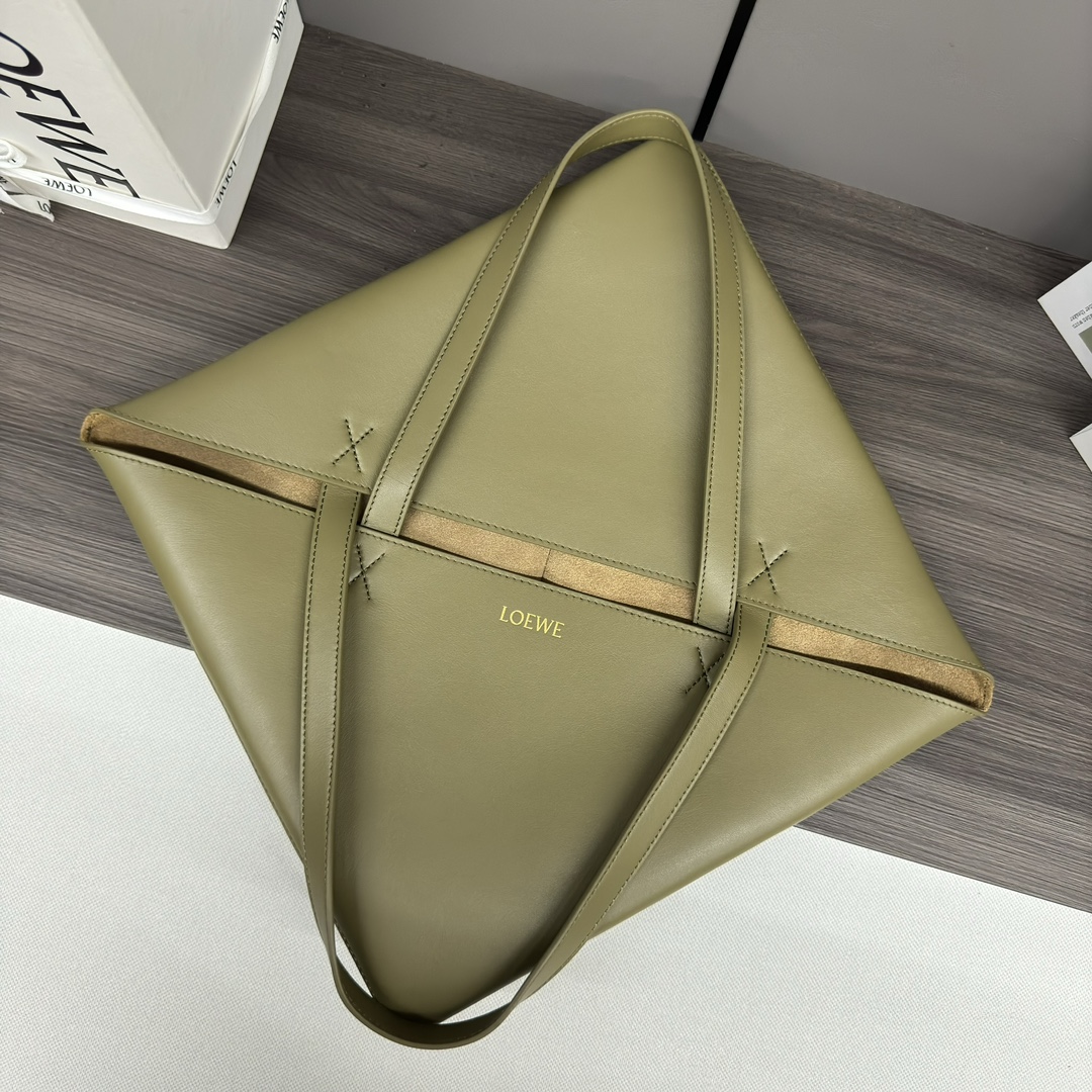 L0ew* puzzle fold leather tote-42*18*41cM