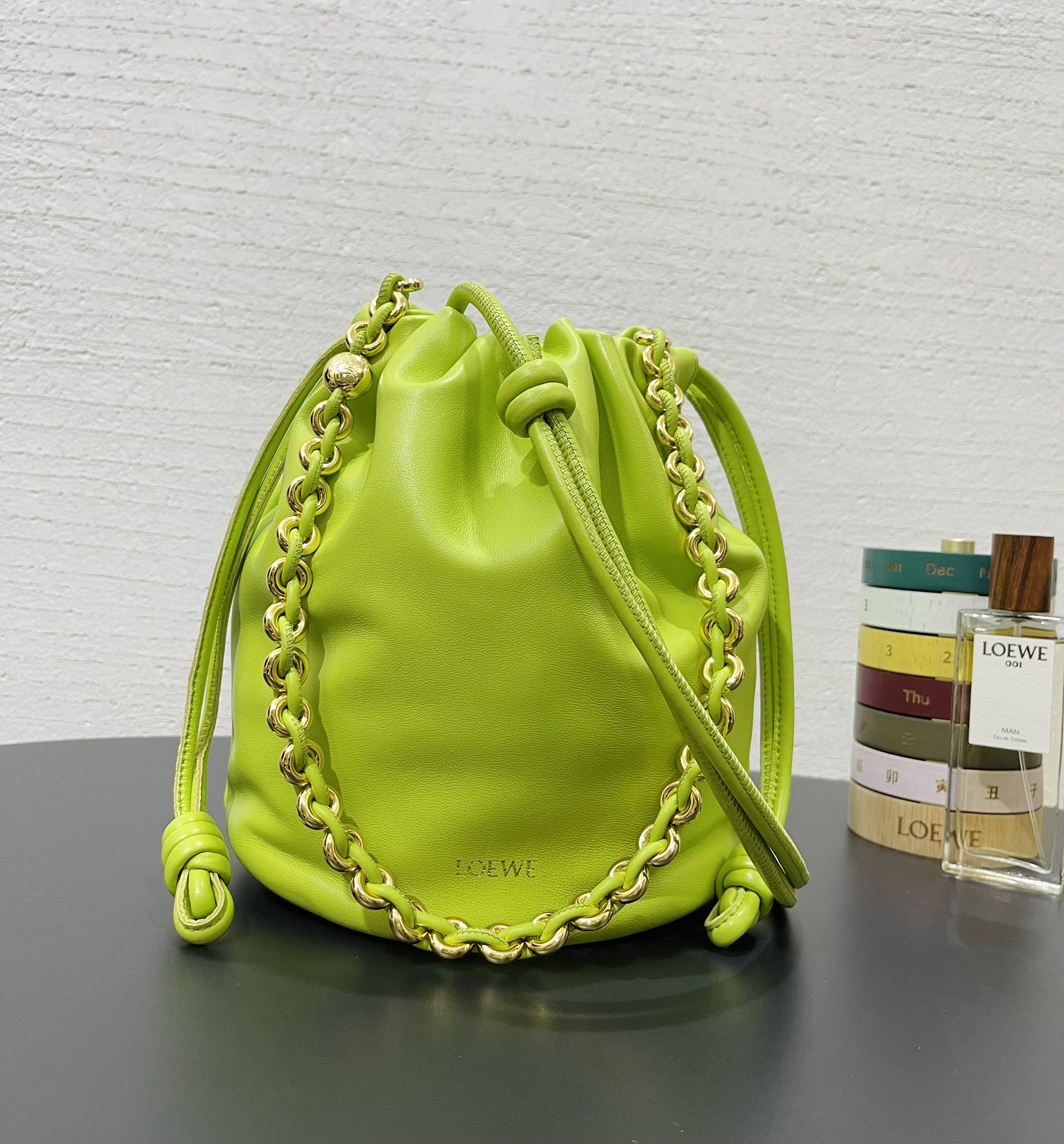 L0ew* mini flamenco purse bag-32*17*24cm