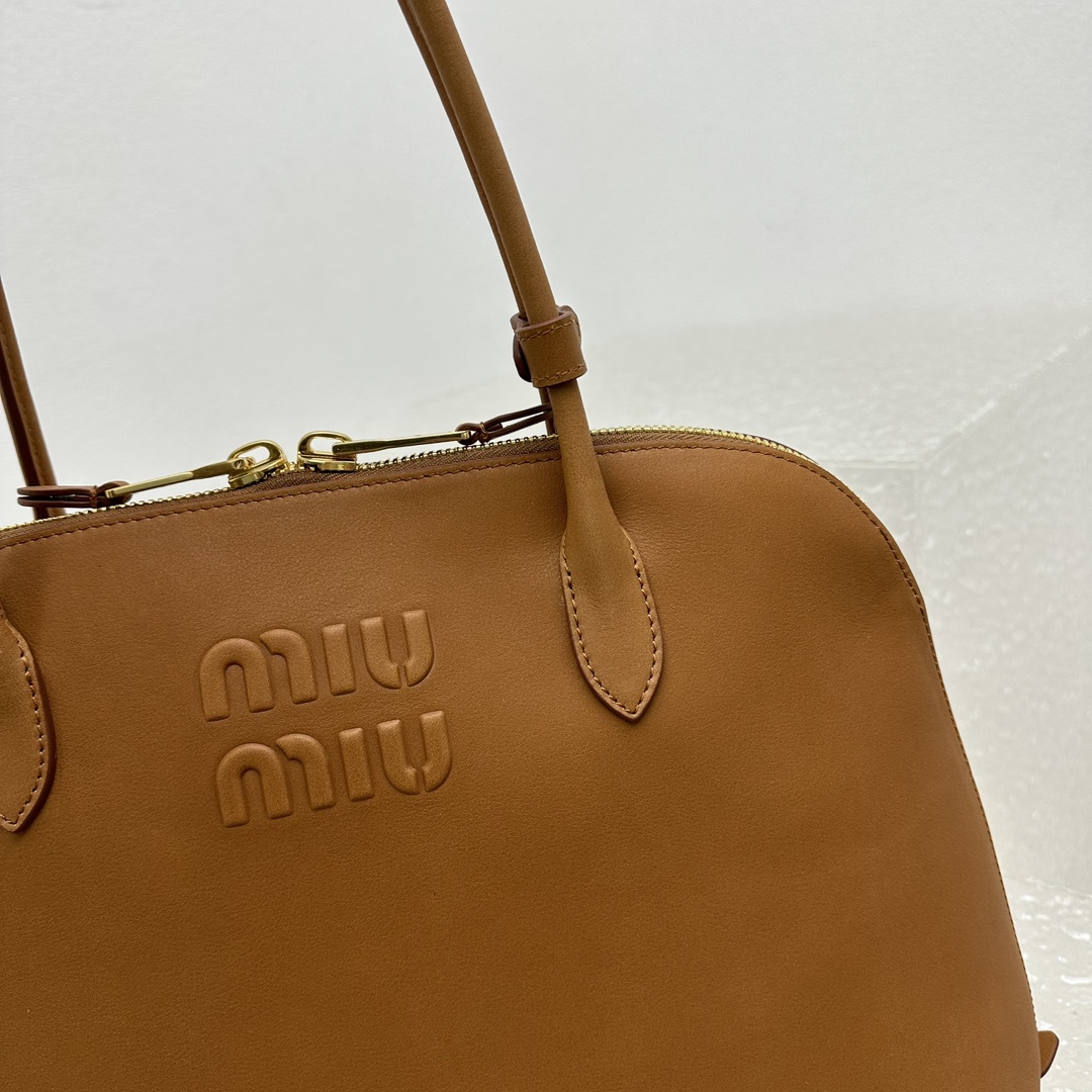 M*um*u casual style plain leather elegant style bridal logo-39*17*28cm