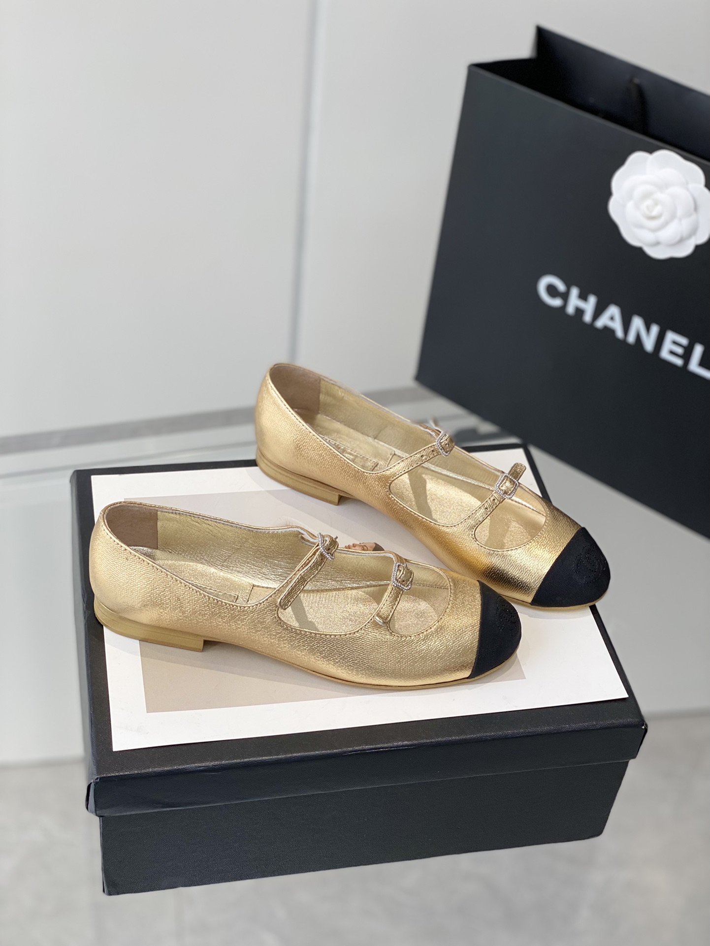 Ch@nel Mary Jane Shoes