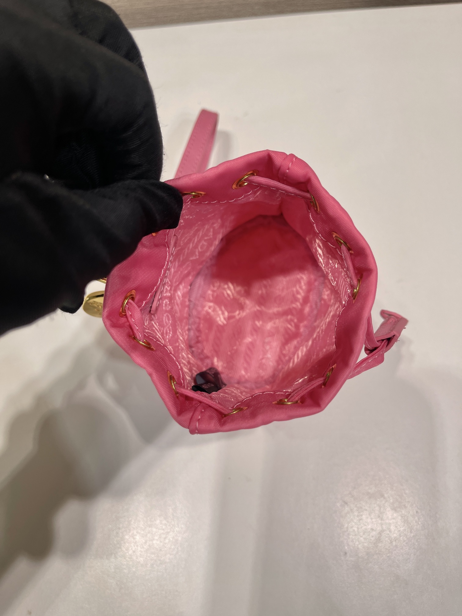 Pra*a 1tt202 re-nylon mini bag-8.5*10.5cm