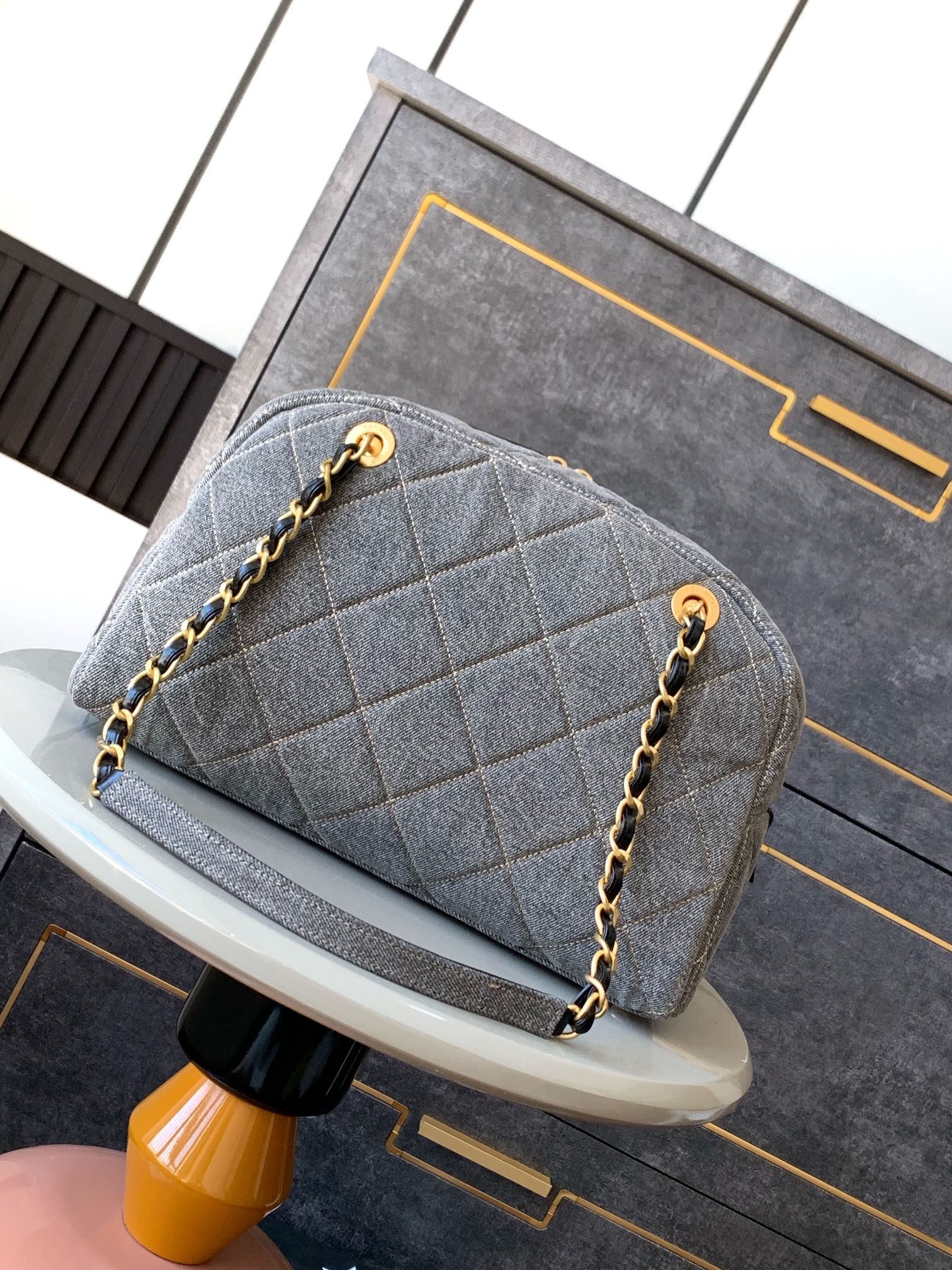 Ch@nel Maxi Bowling Bag-34x24x11CM