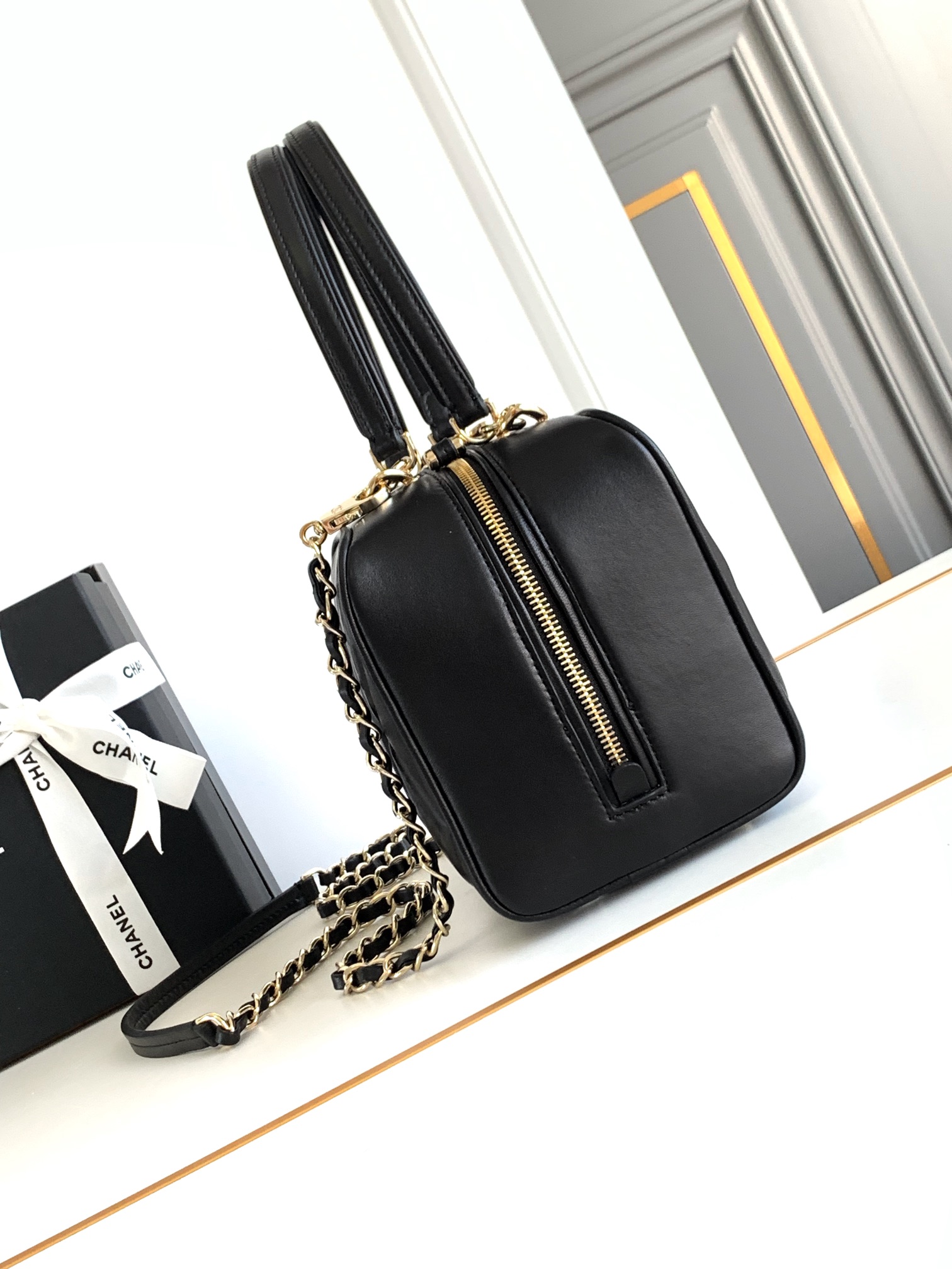 Ch@nel Top HandleBag-21*12*15CM