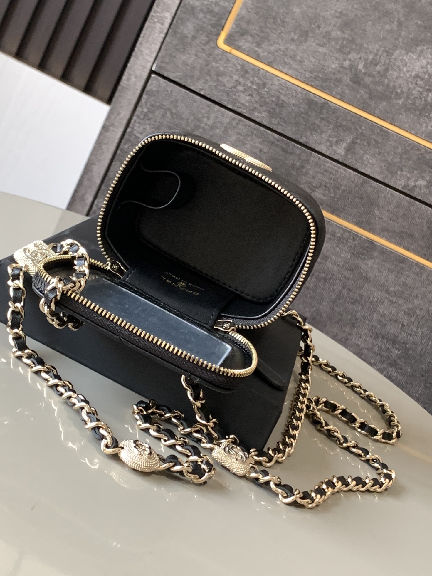 Ch@nel Cosmetic Bag-8.5*11*7CM