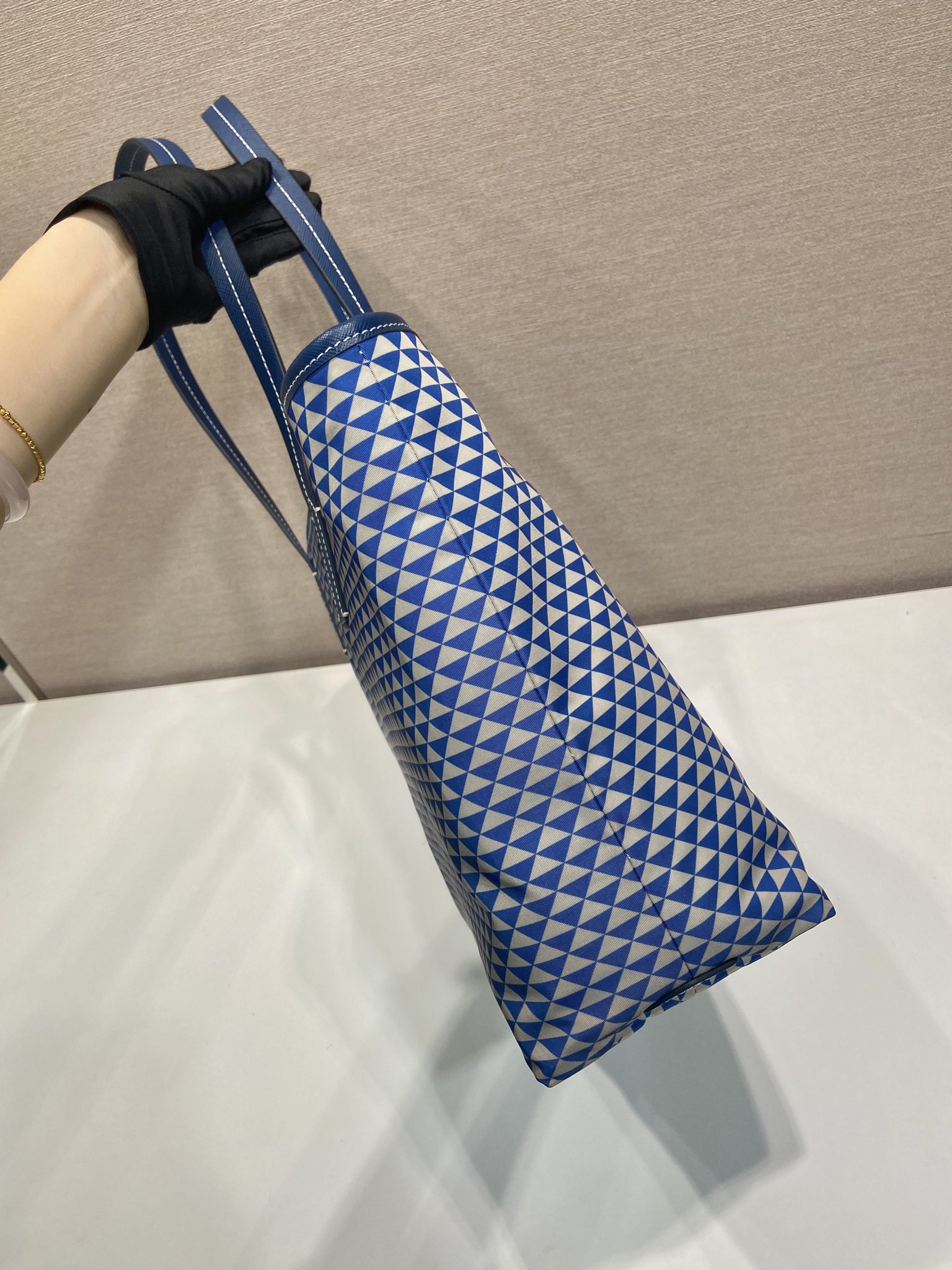 Pra*a tessuto triangulum tote-1bd552-33*29*14cm