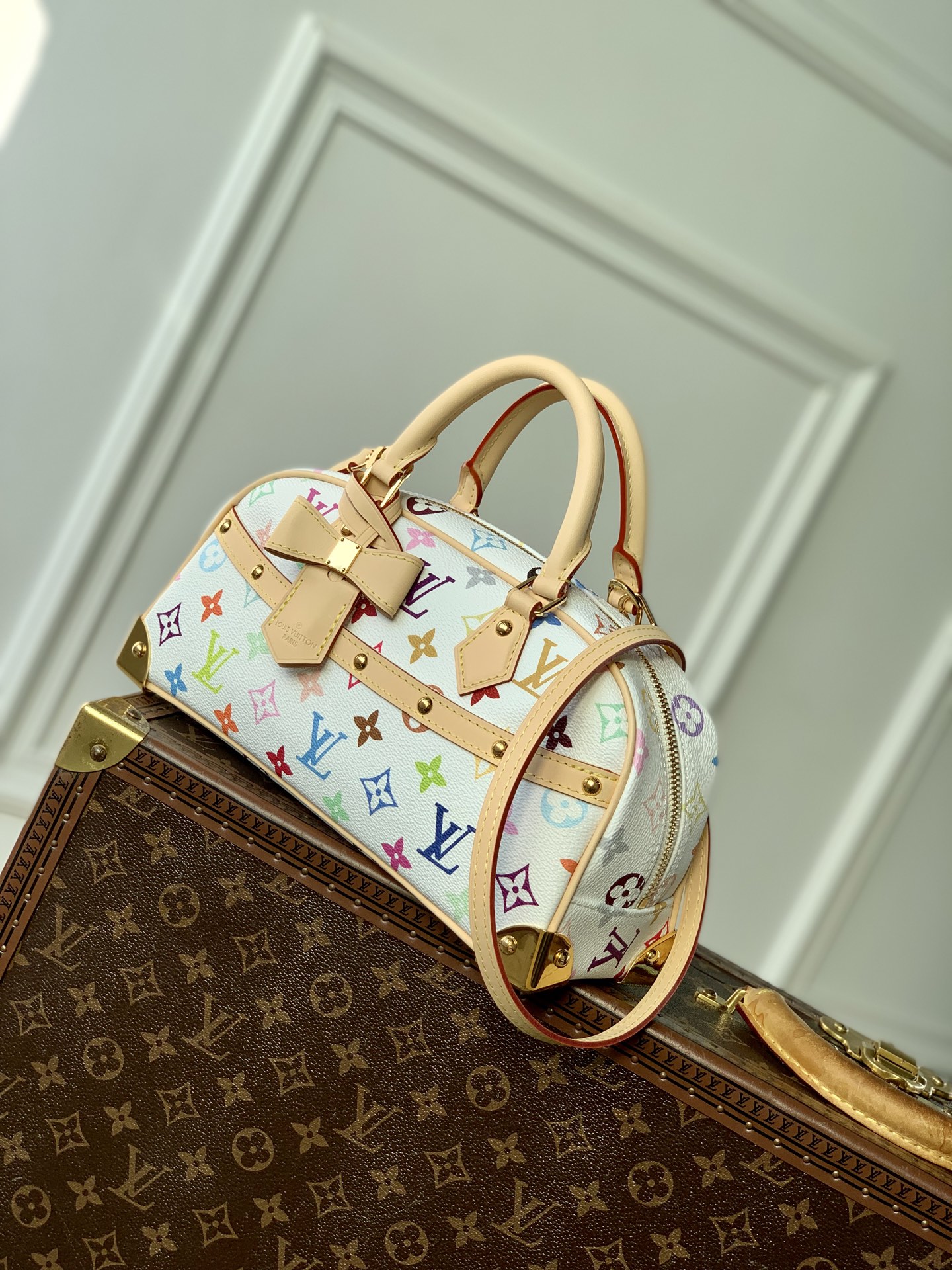LV x TM Handbag East West Other Monogram Canvas - Handbags-14 x 10 x 27CM