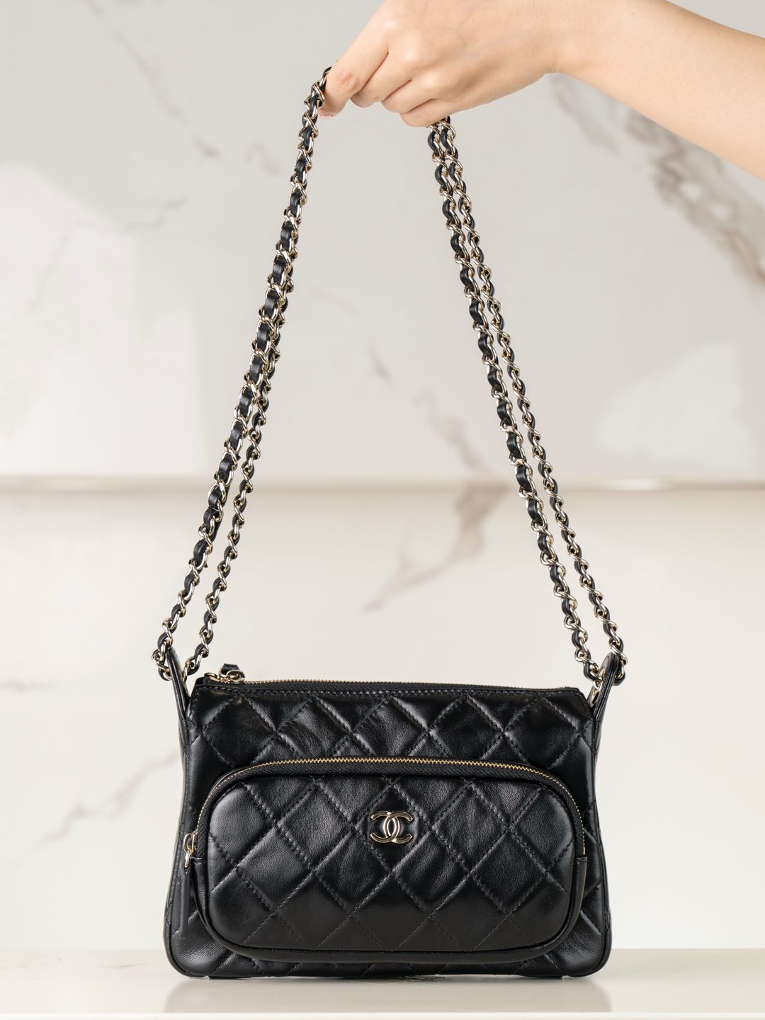 Ch@nel Tote Bag-21*7.5*15CM