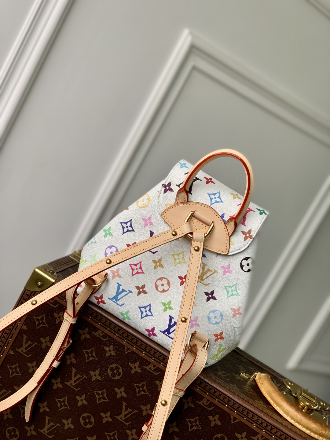 l0vis Vvtt0n x takashi murakami "venise" backpack-m13081 -26 x 7 x 24cm