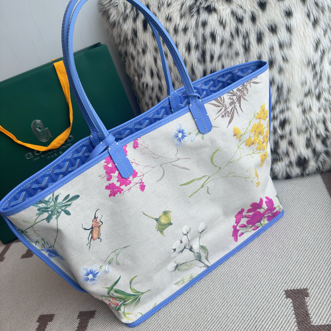 G09ard fuchsia pink reversible st. l0vis tote bag-34x15x28cm