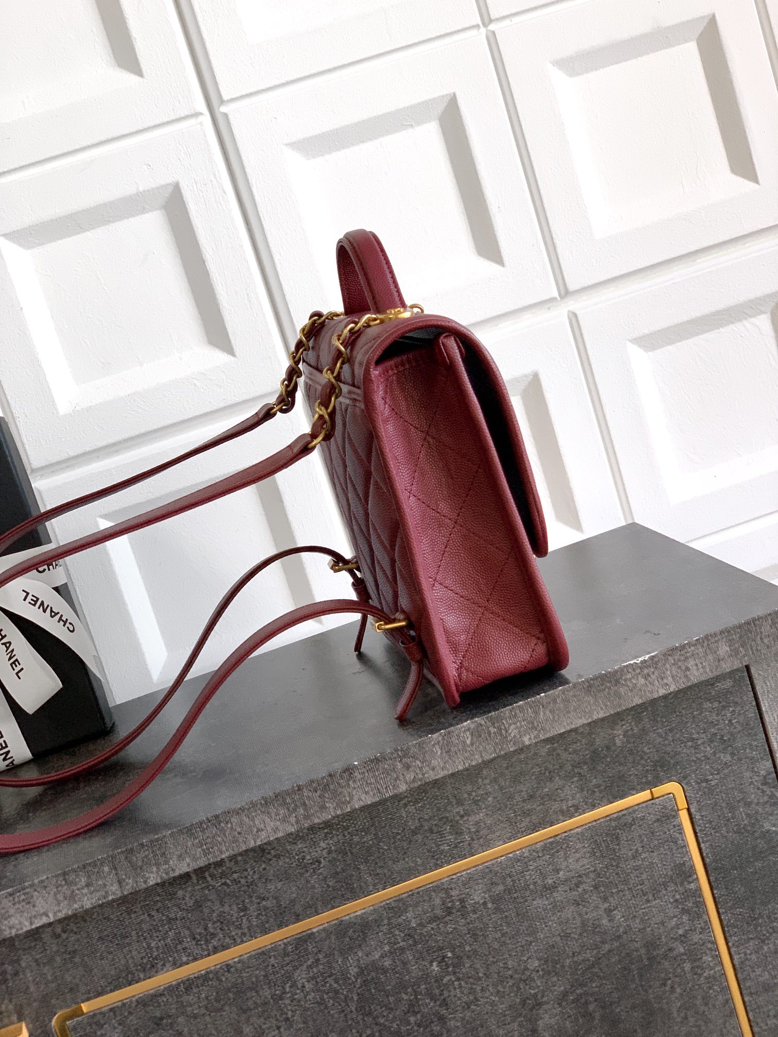 Ch@nel Flap Bag- 22x19.5x7CM