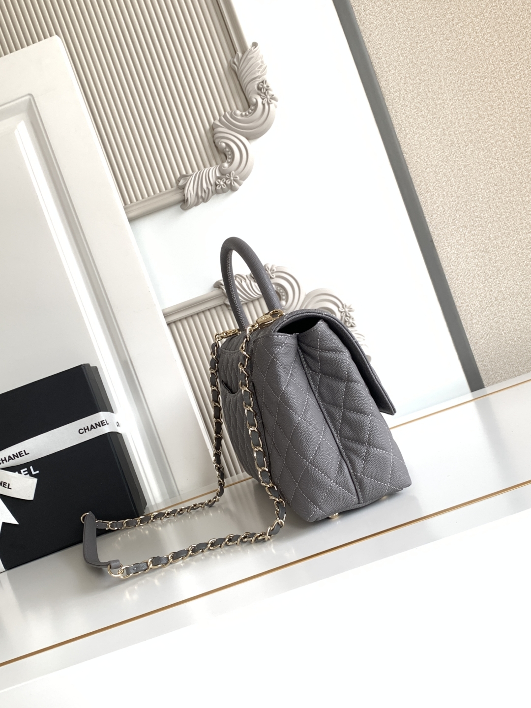 Ch@nel coco handle Flap Bag-24CM