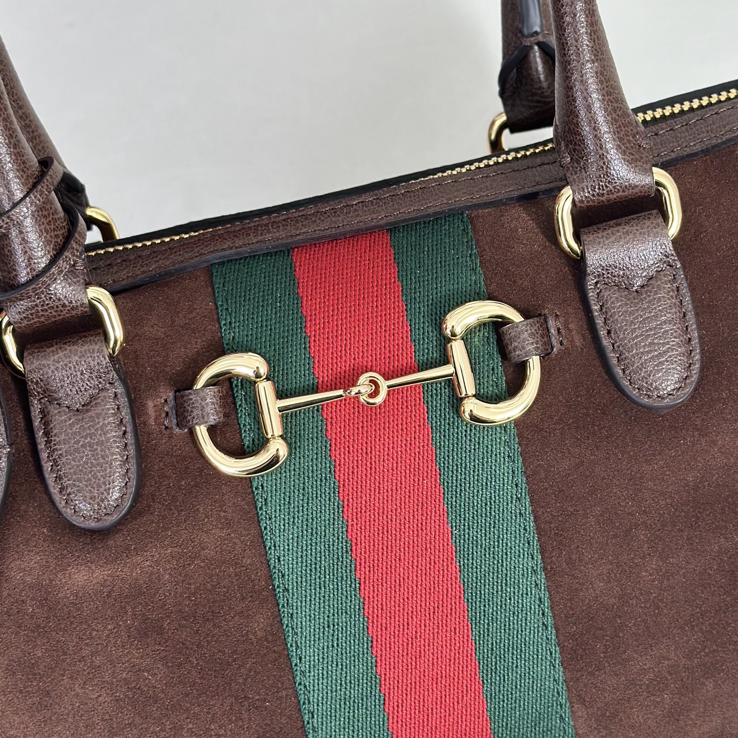 Gvc*1 Borsetto Medium Soston Bag In Dark Brown Suede-28*15*10CM
