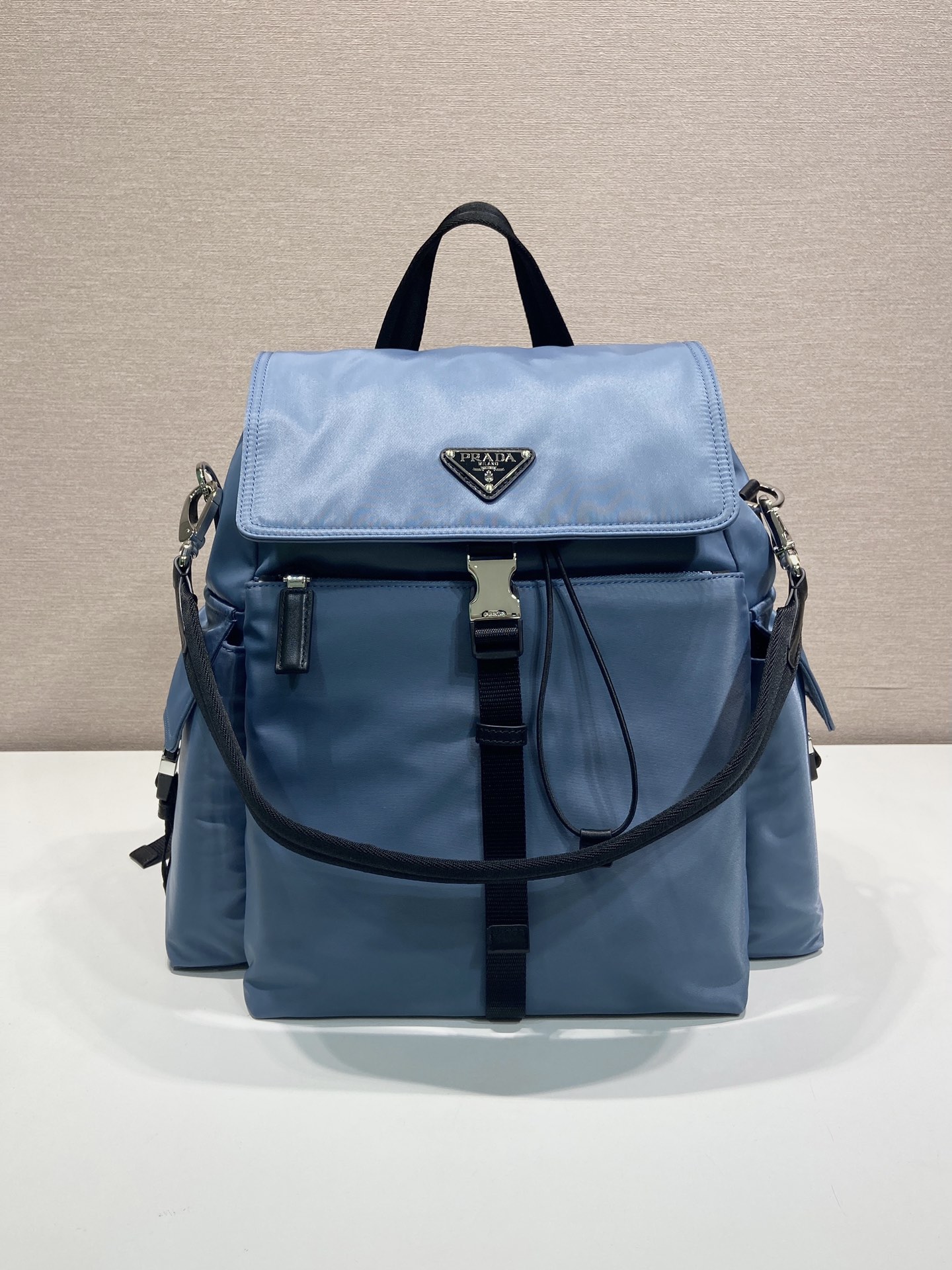 Pra*a Aviation/blau Pra*a Explore Rucksack Aus Re-nylon Backpack-2VZ118-39*37*20CM