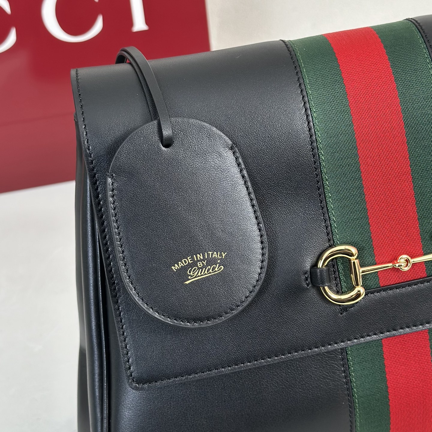 Gv*c* Paparazzo Medium Top Handle Bag In Black Leather-32*24*17CM