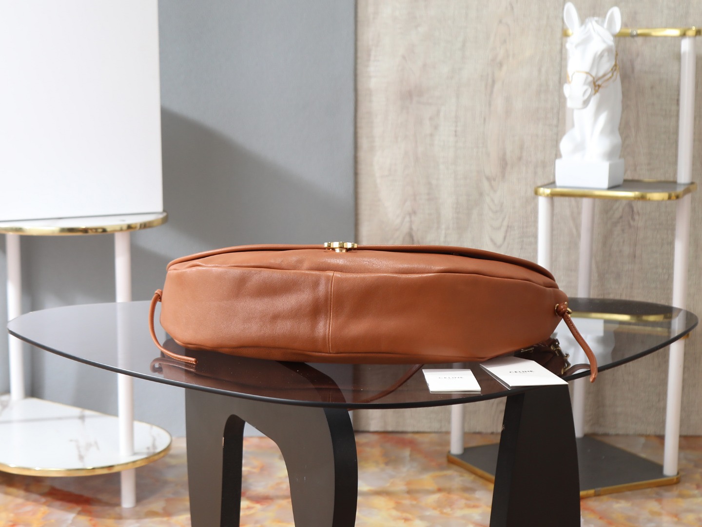 Cel*in Halfmoon Soft Triomphe Bag-46*19*10CM
