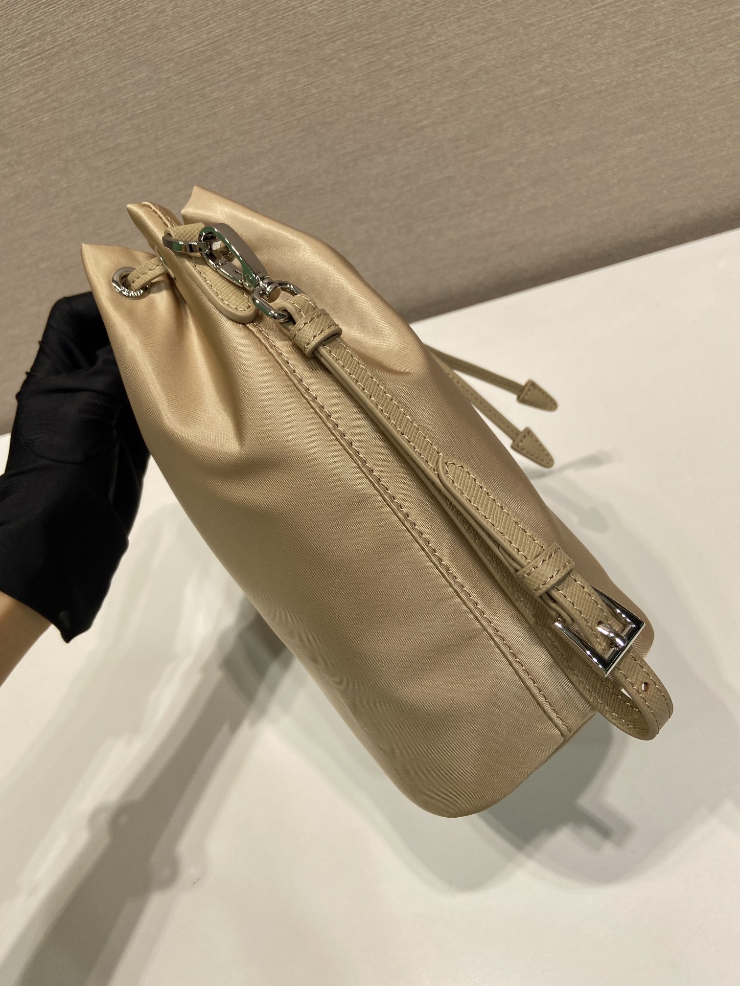 Pra*a Re-Nylon Bucket Bag-1N369-15.5*23*10CM