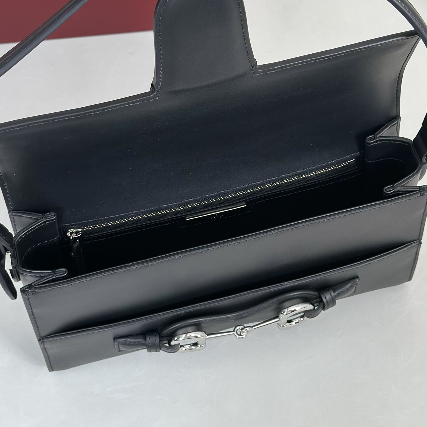 Guc*ci Horsebit Ristretto Bag-26*4.5*14.5CM