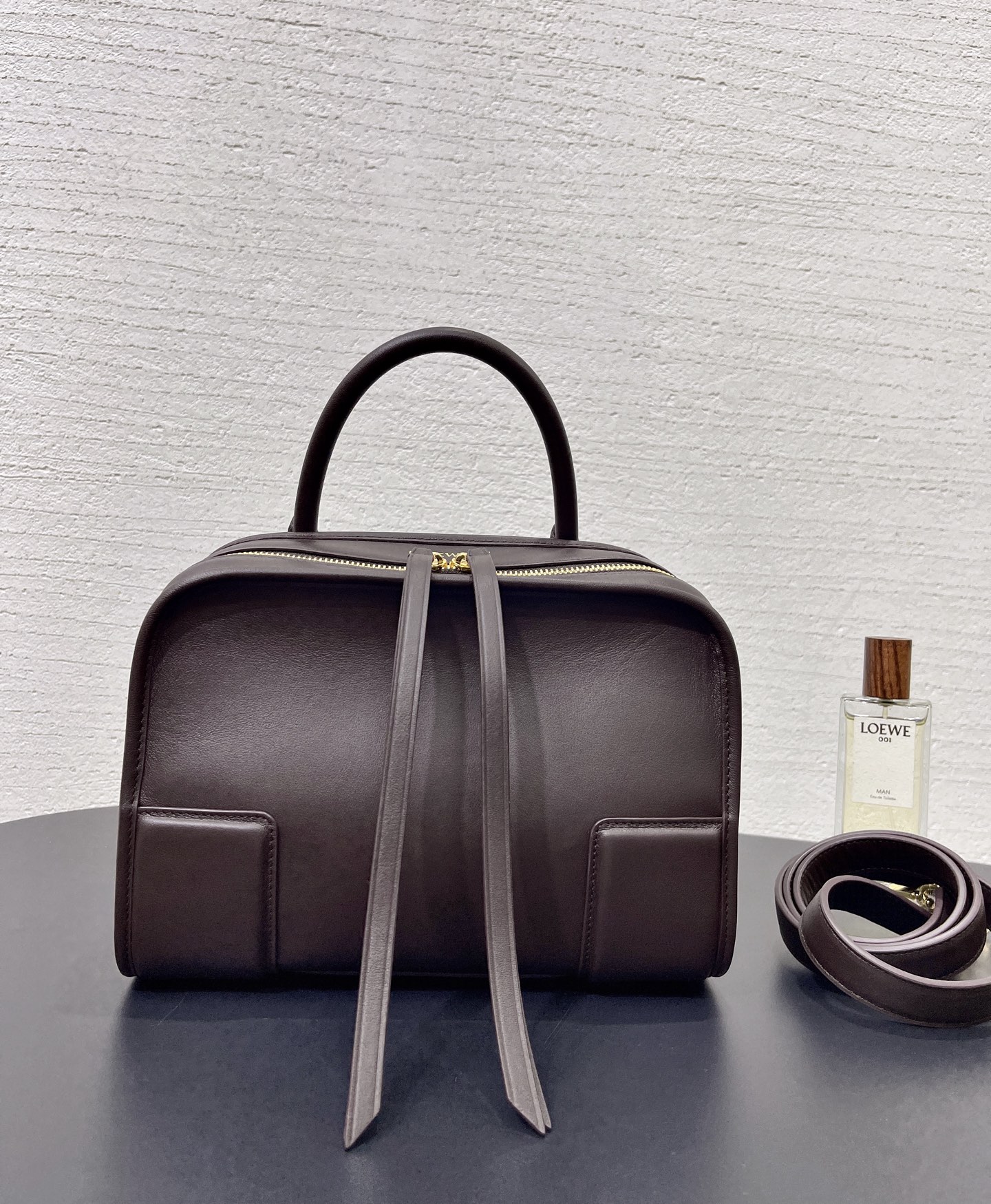 LOE*WE Amazona Mini Leather Top Handle Bag-24.5*10*18.5CM