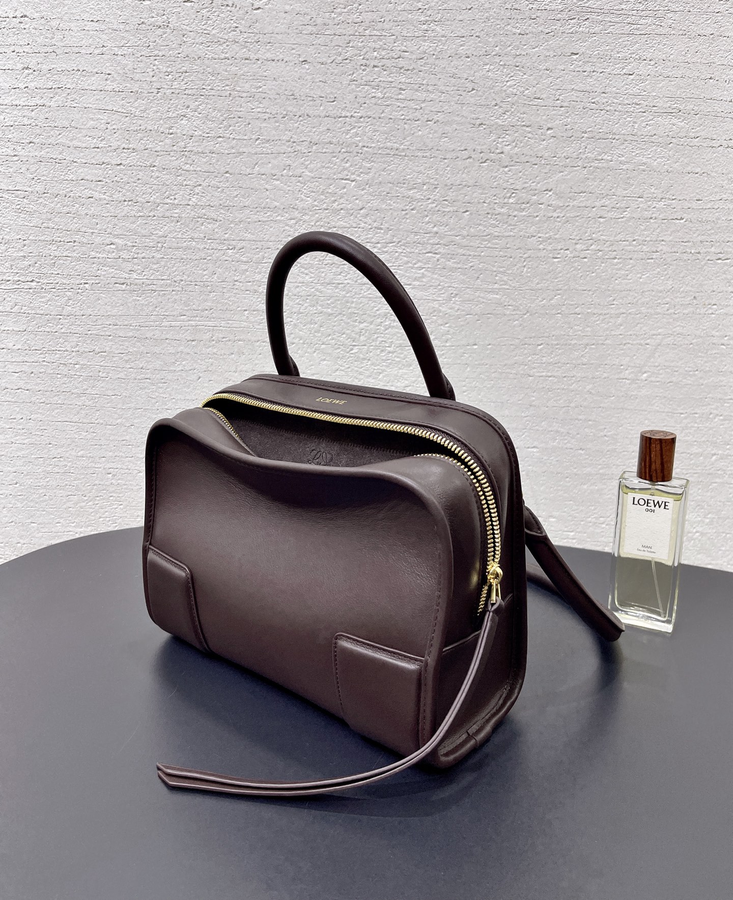 LOE*WE Amazona Mini Leather Top Handle Bag-24.5*10*18.5CM