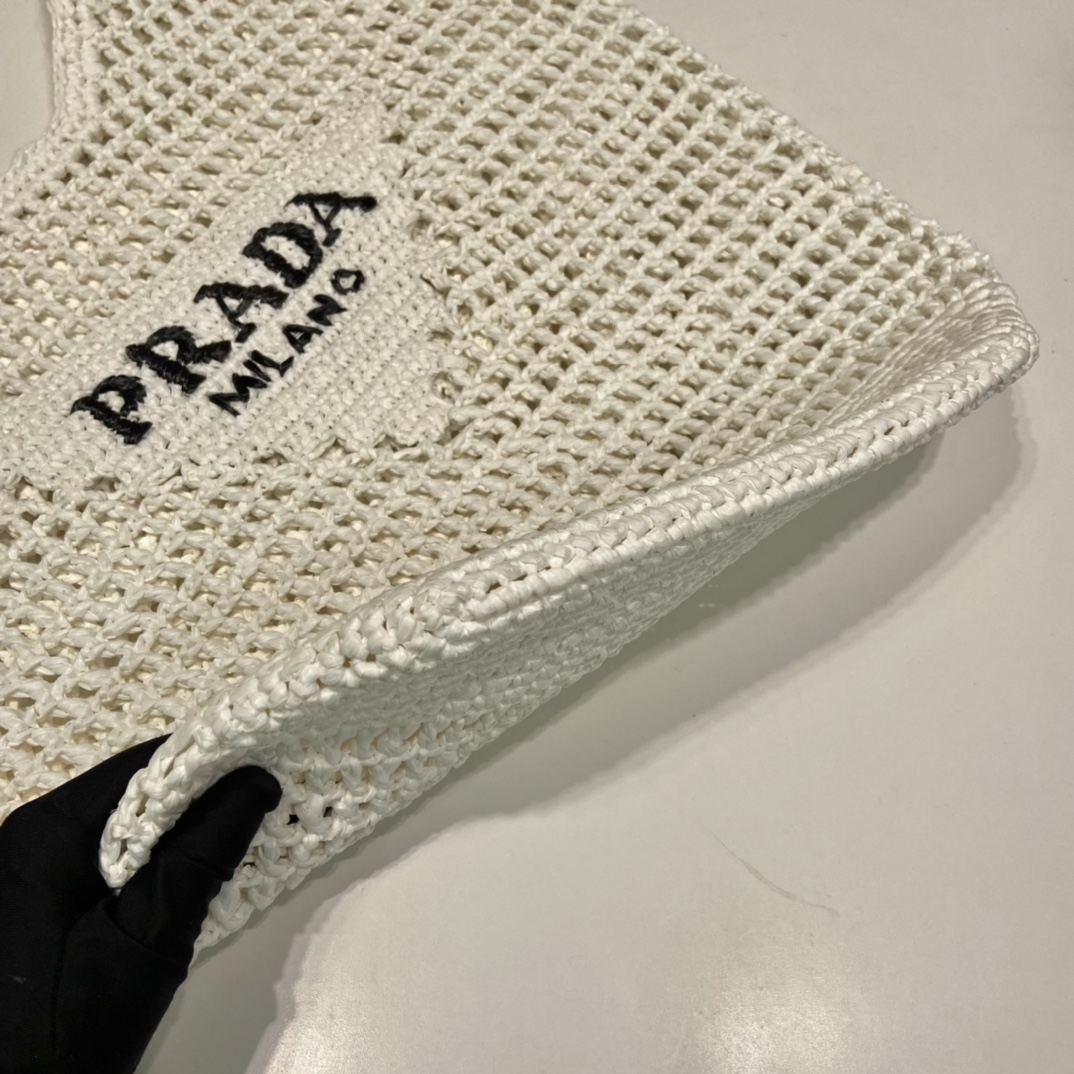 Pra*a Raffia Hobo -Handbags-1BG424-39*34*53CM