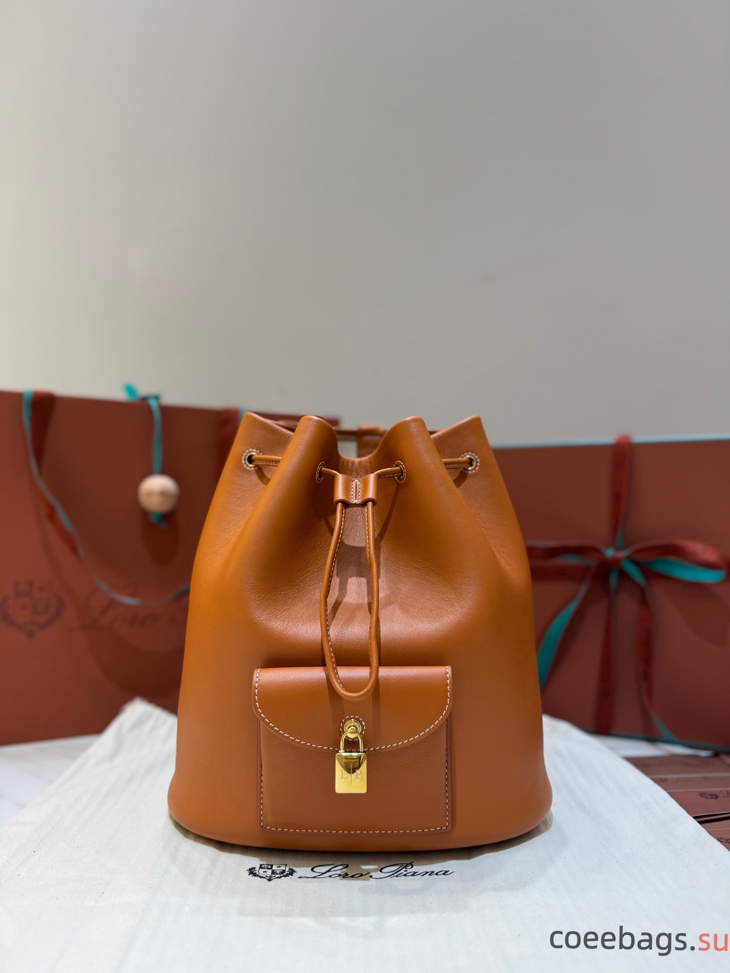 L0r0 P1ana Extra Drawstring L27 Backpack-25x 27x14CM